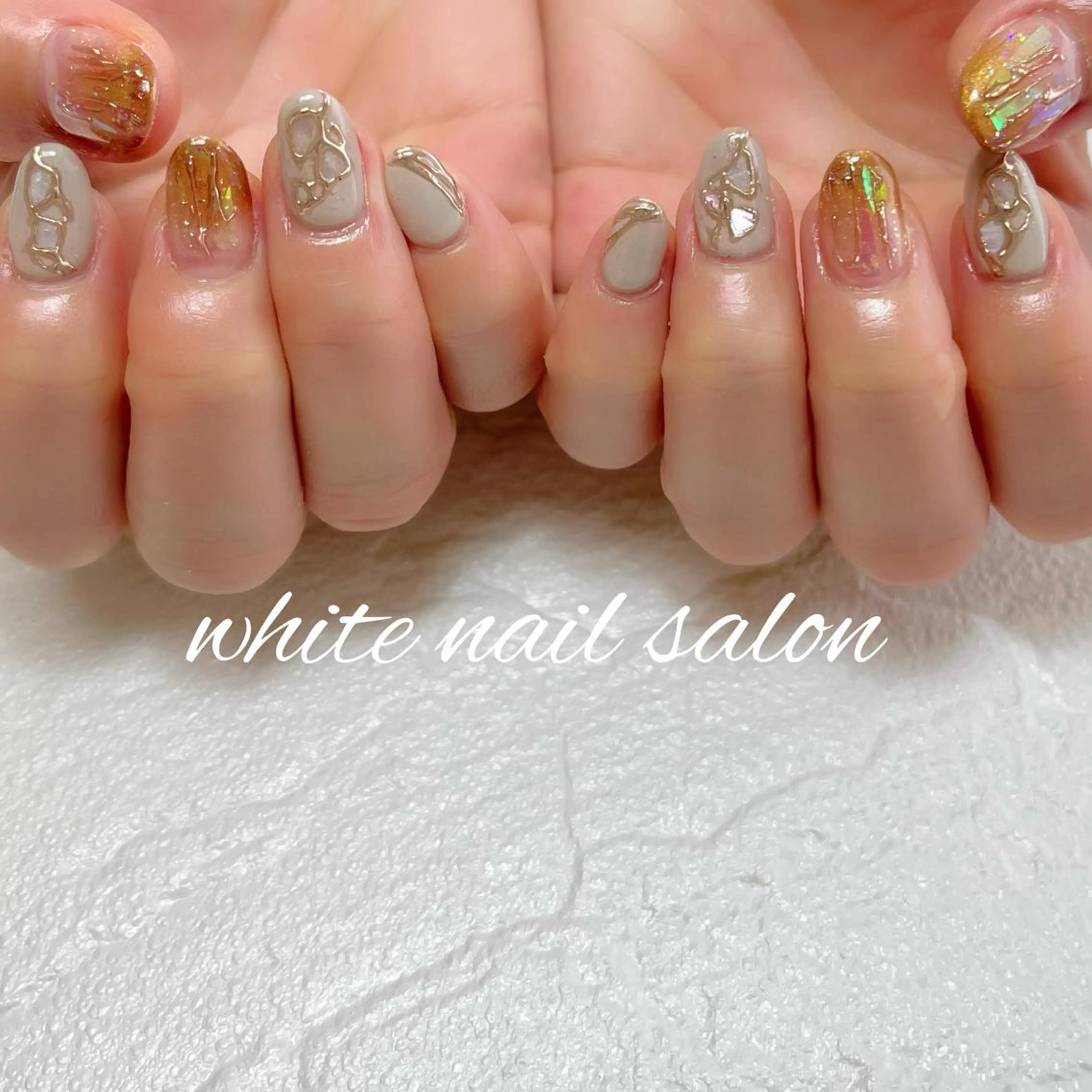 ネイル フットネイル ジェルネイル ハードジェル ラメ(グリッター) 持ち込み ハンドネイル white nail salonのネイルデザイン
