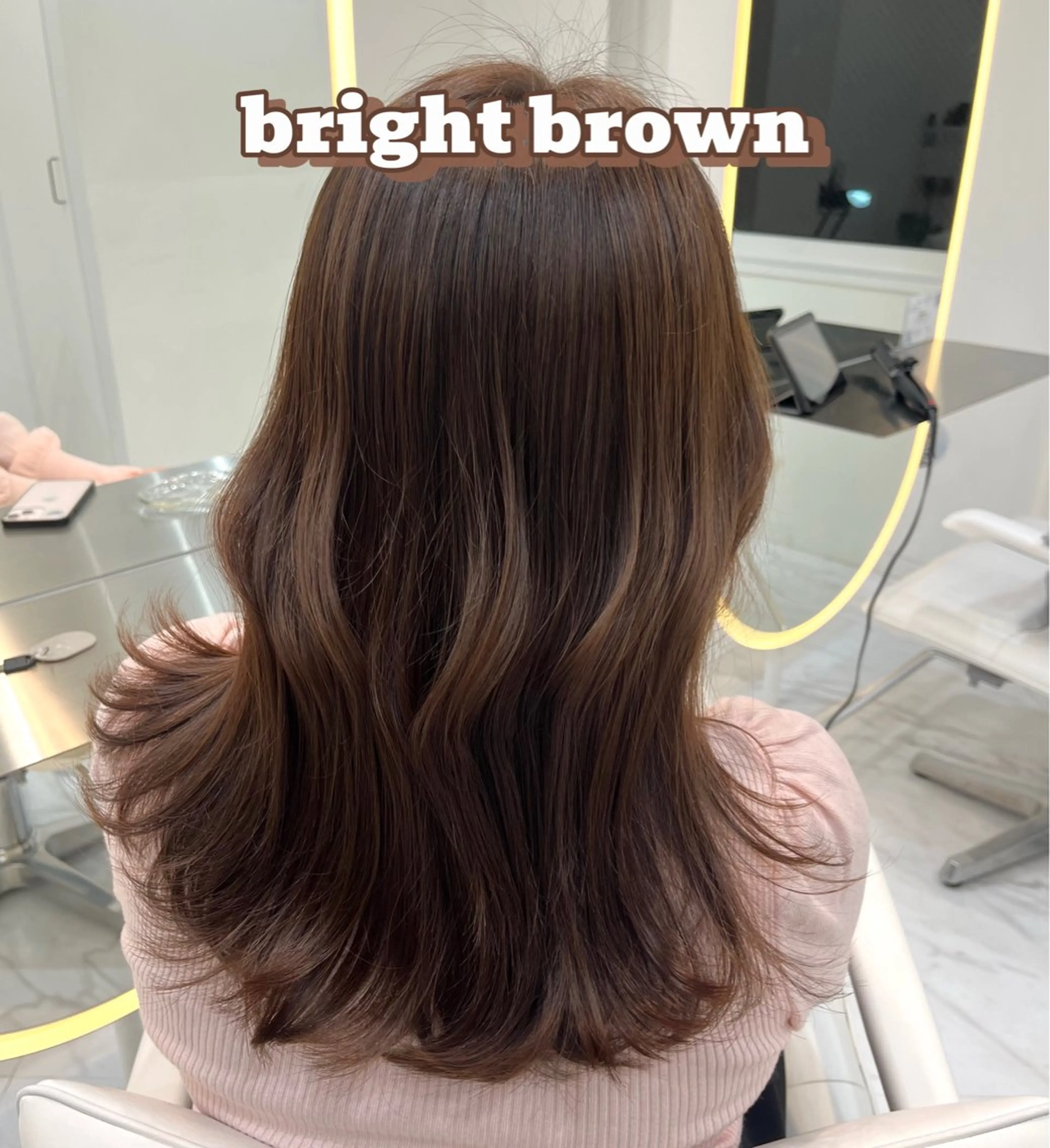 ミディアム カラー ブラウンカラー シノダ タイシュウのヘアスタイル