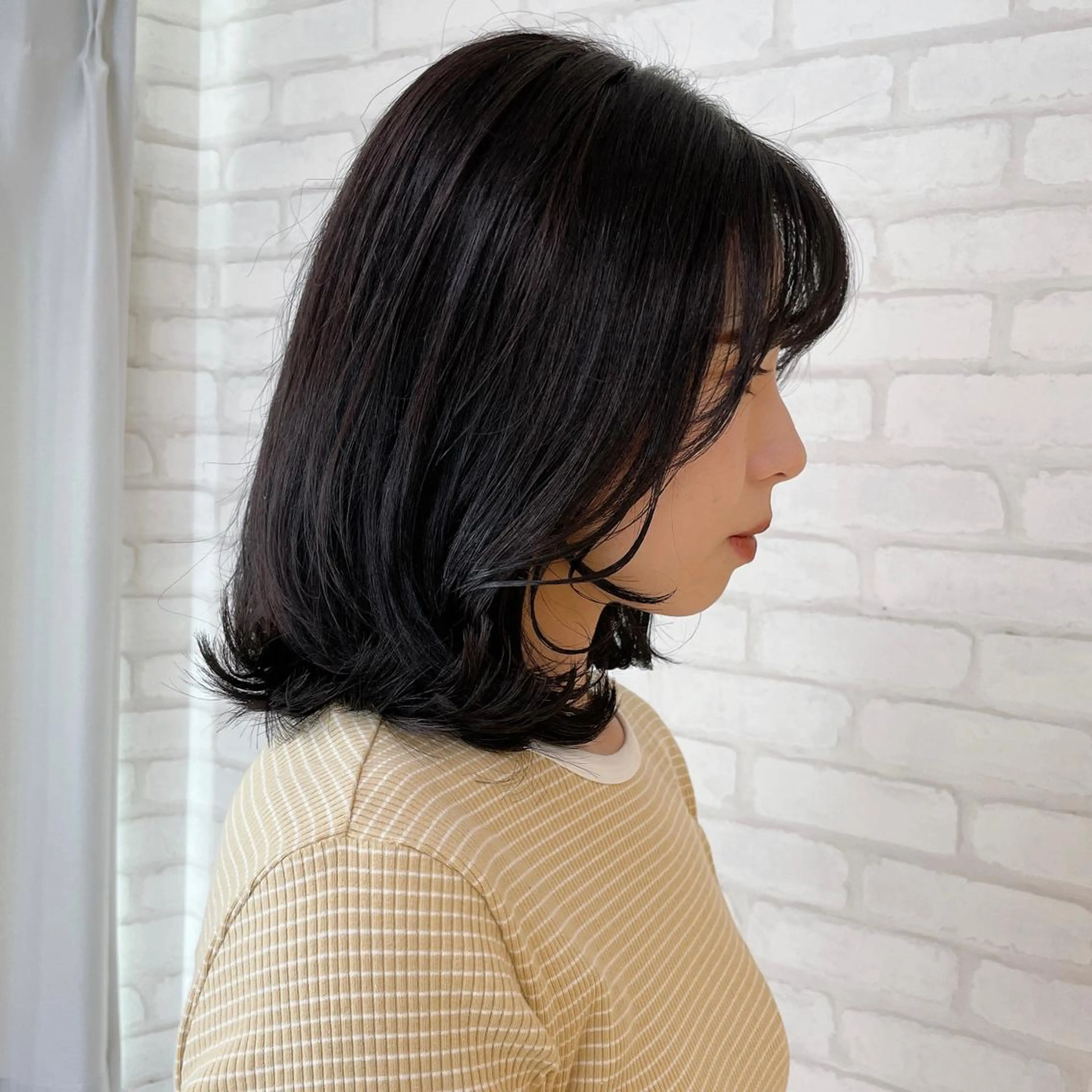ミディアム カラー abilita AZUSAのヘアスタイル