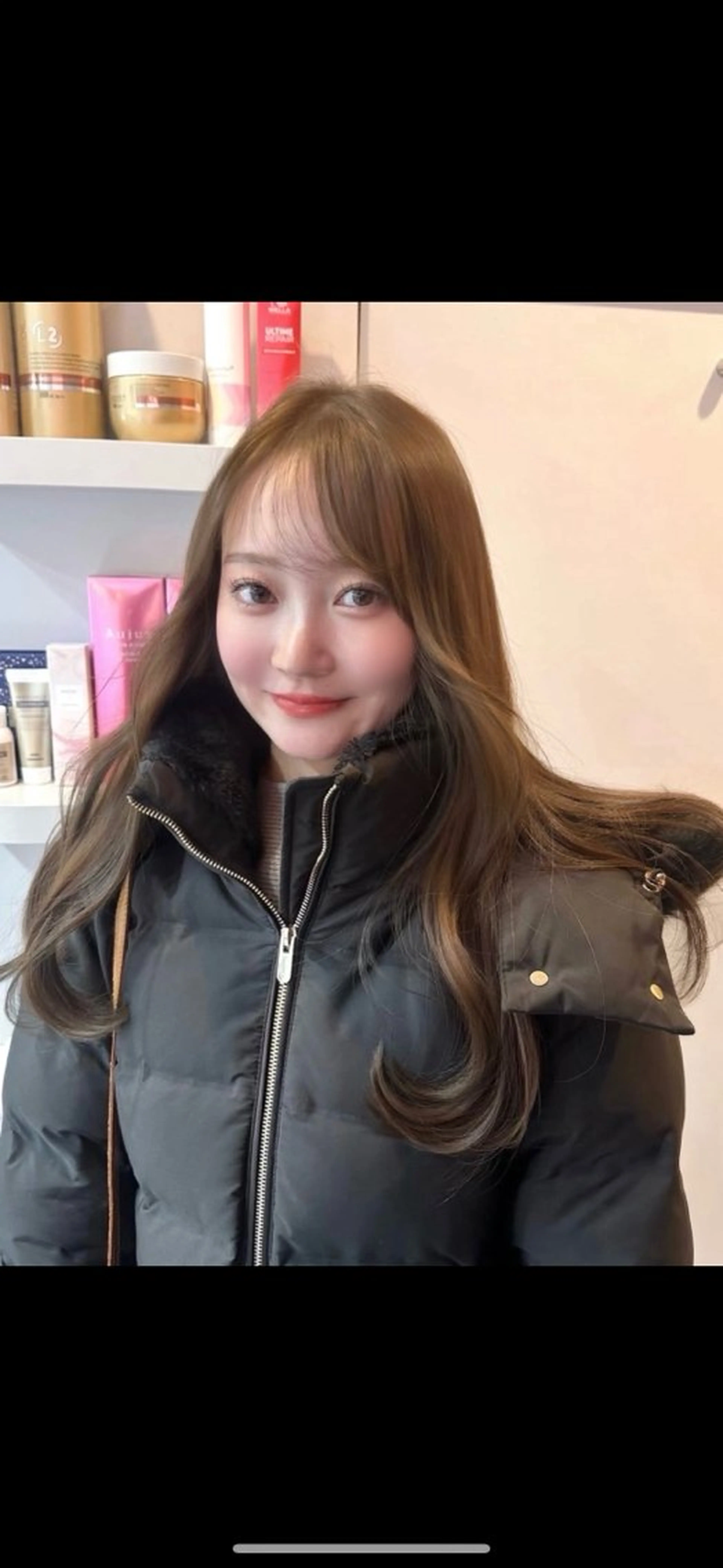 ロング くびれヘア ロング ヘアカラー トリートメント 渋谷美容室 Rinaのヘアスタイル