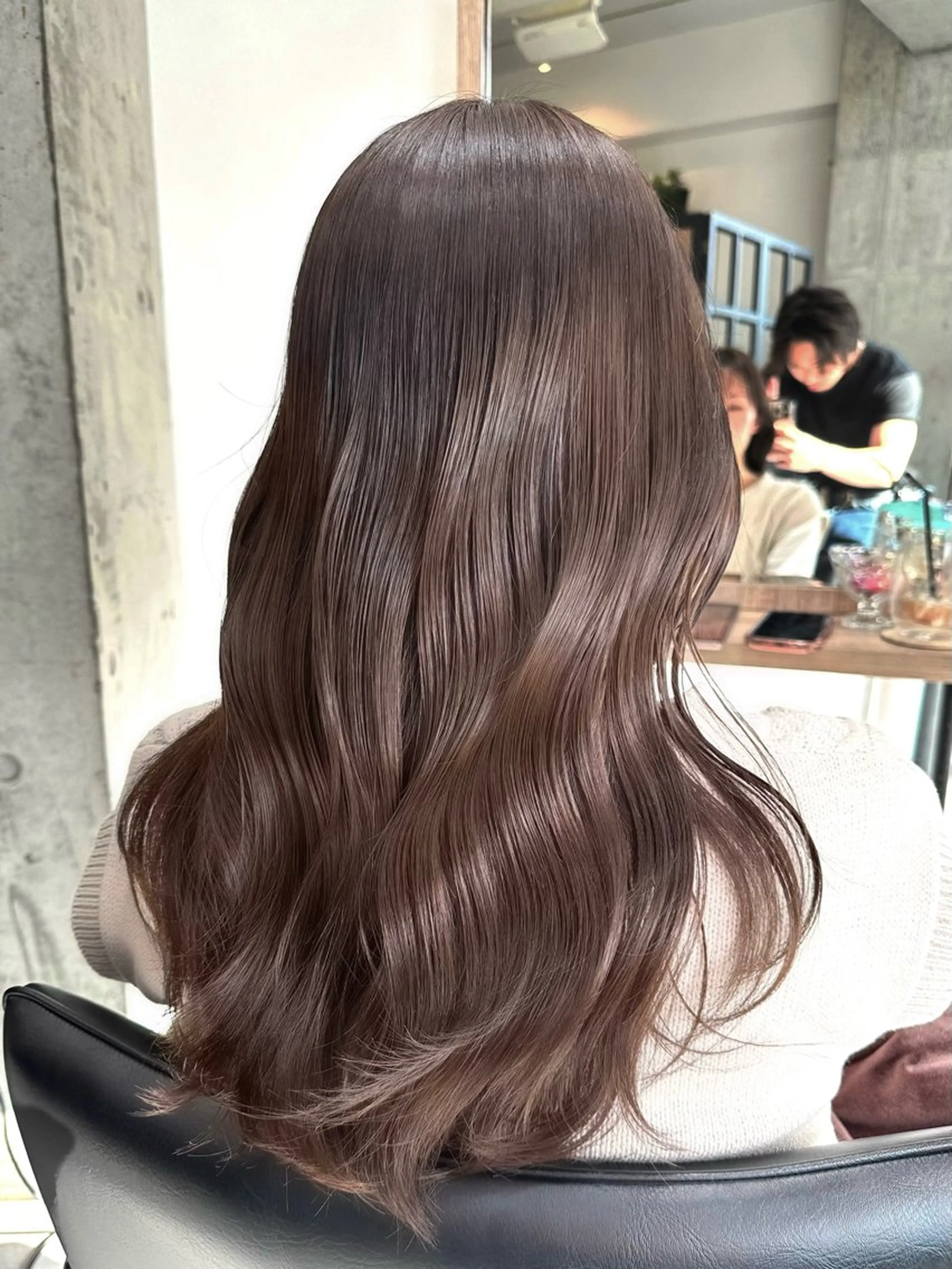 ミディアム カット ヘアカラー トリートメント ✨透明感カラー 恵比寿HAYATO✨のヘアスタイル