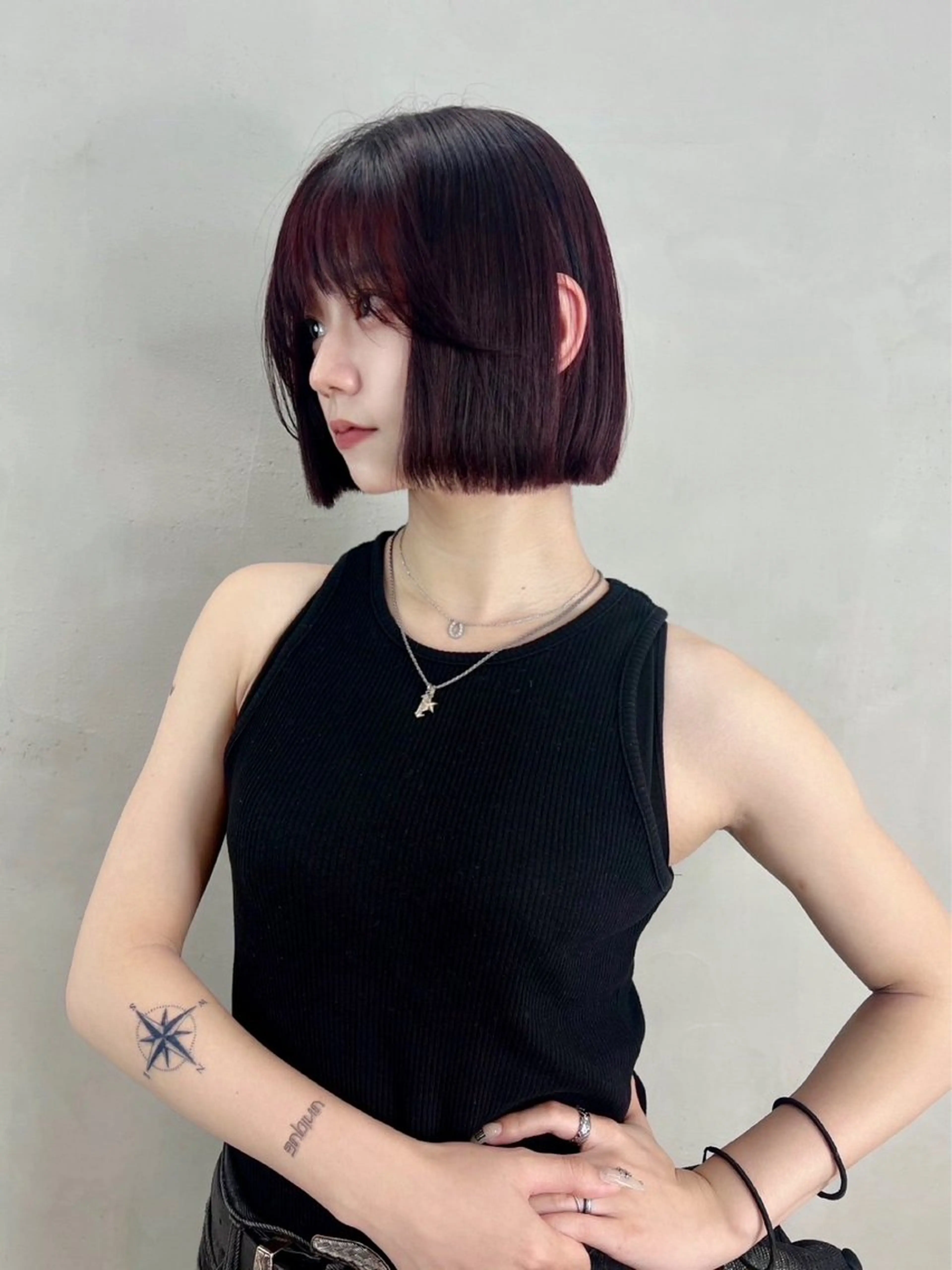 ショート 銀座/韓国/ワンホン 🤍艶髪🖤nahoのヘアスタイル