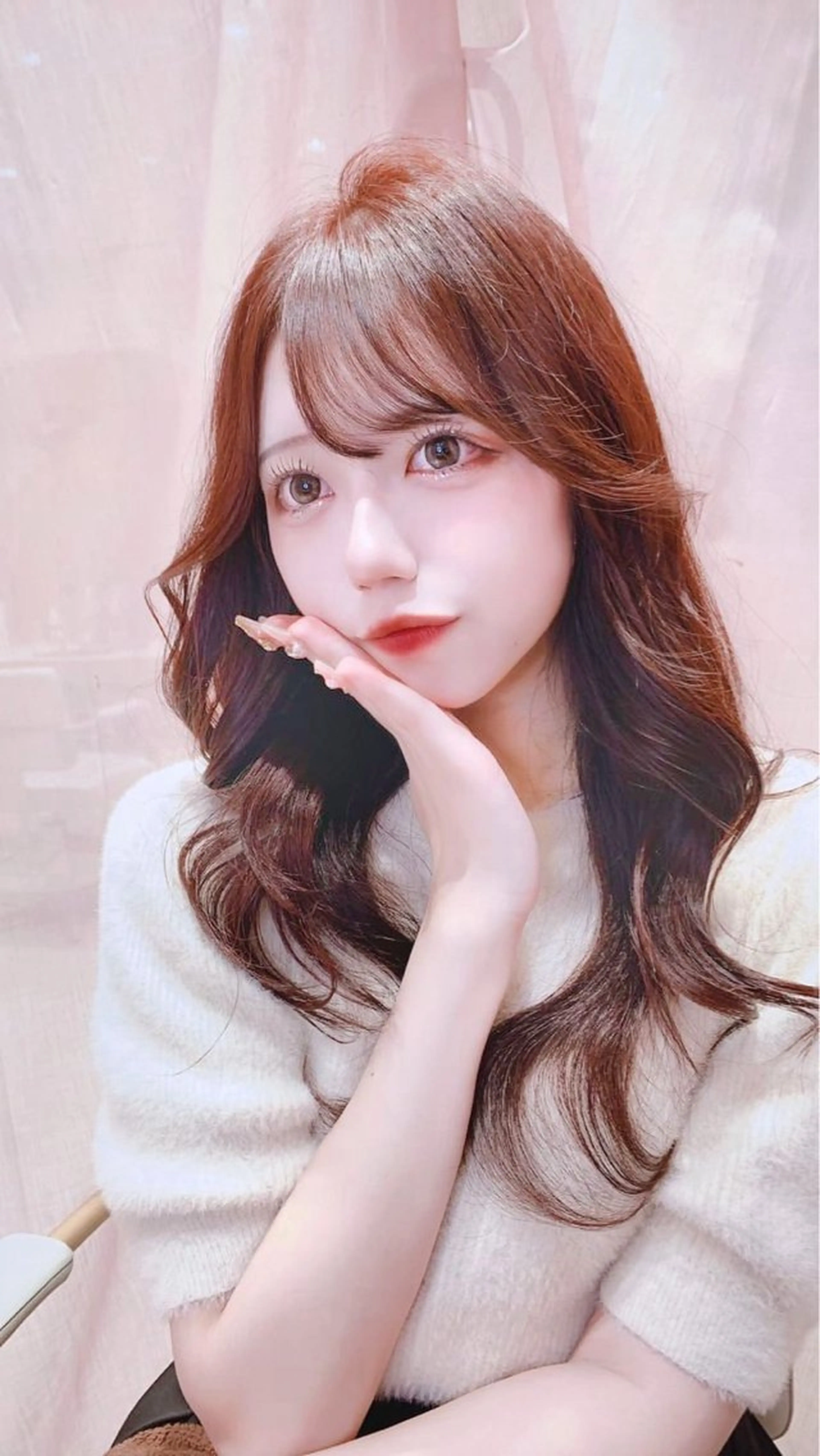 セミロング カラー カット ヘアカラー トリートメント ヘッドスパ ヘアセット 韓国ヘア/レイヤー/ 顔まわり/りょーとのヘアスタイル