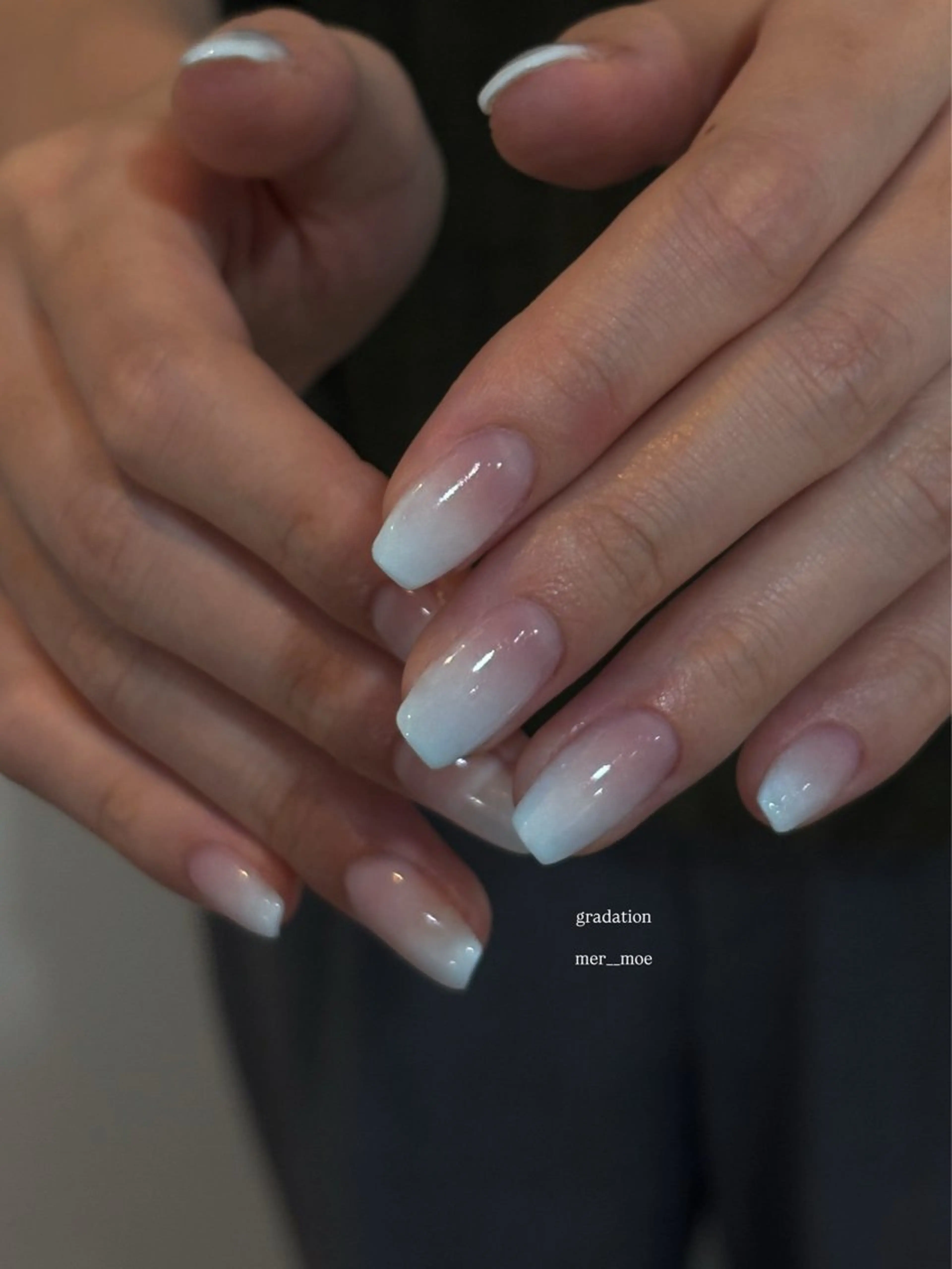 ネイル ワンカラーネイル moe ⠀のネイルデザイン