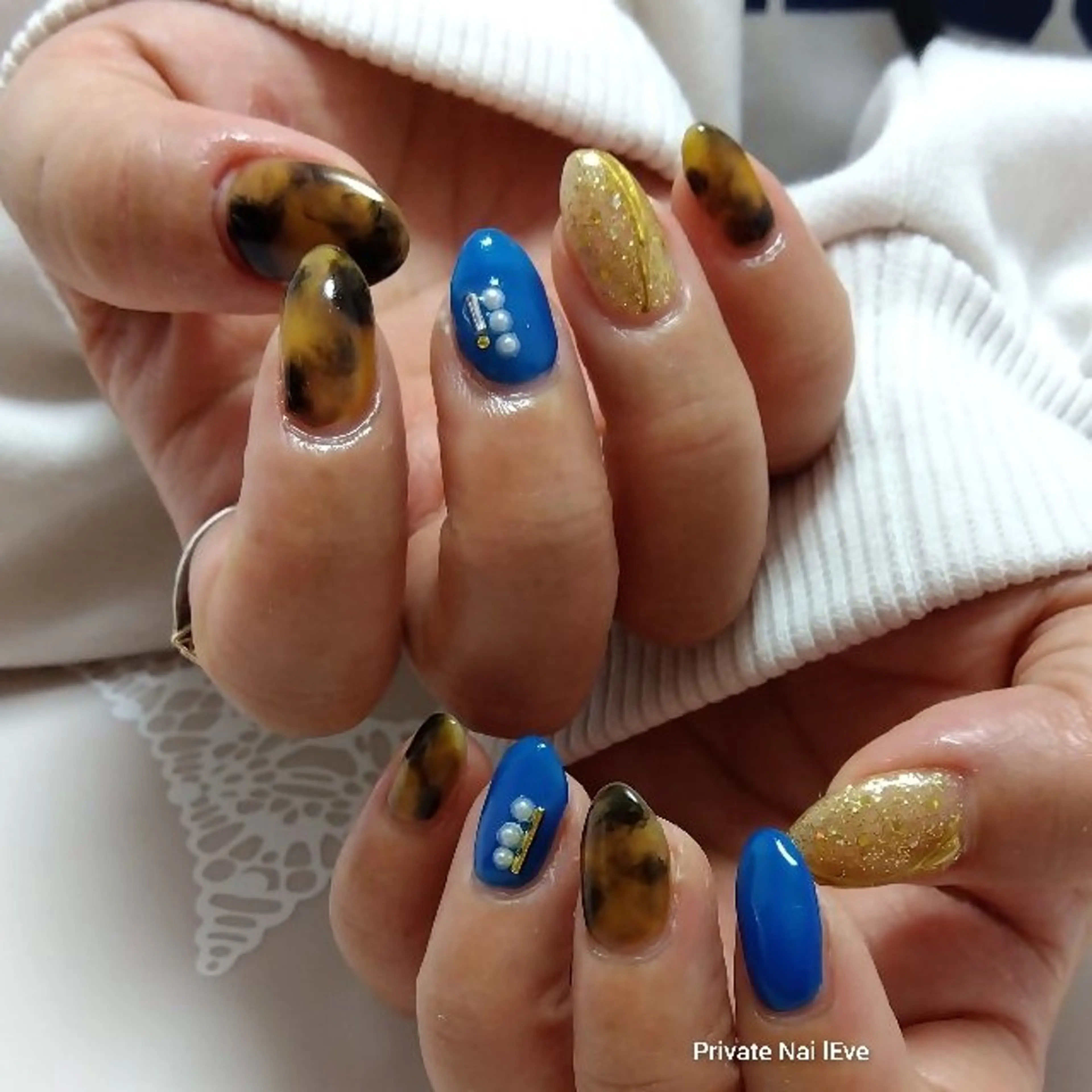 ネイル べっ甲ネイル ハンドネイル ネイル junkoのネイルデザイン