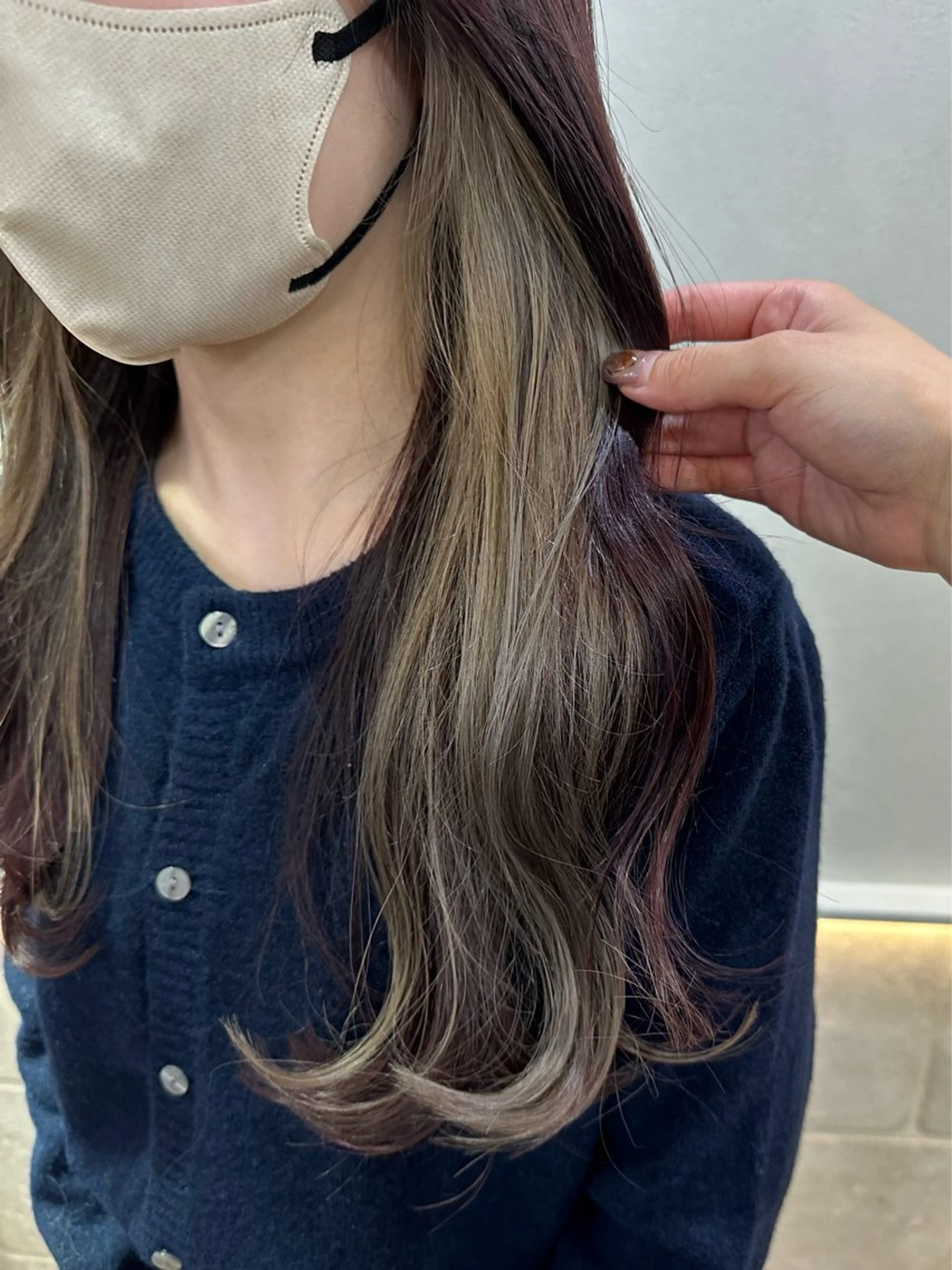 ロング カラー Rinka/梅田/ 透け感カラー🤎のヘアスタイル