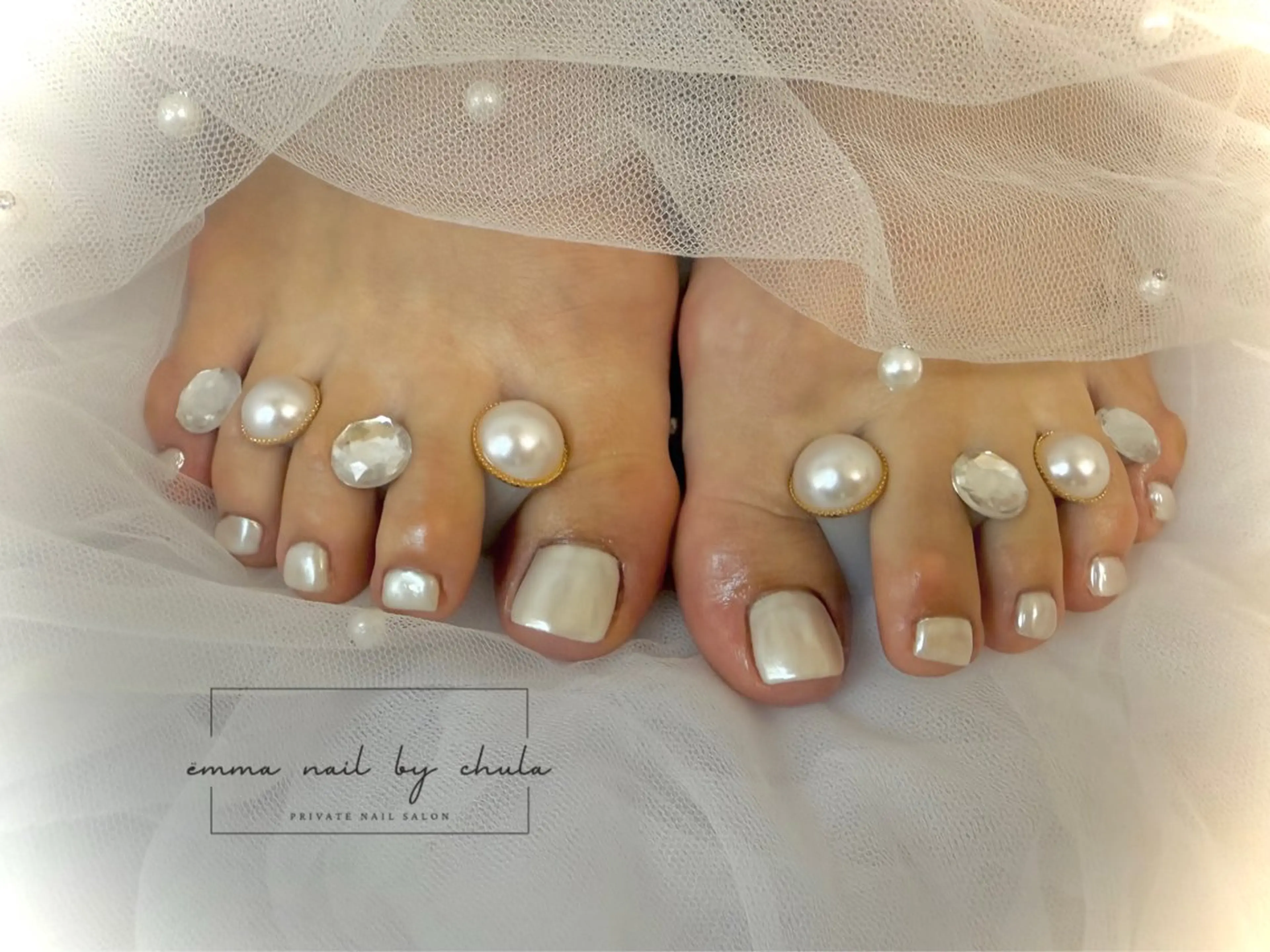 ネイル フットネイル ëmma nail_ by chulaのネイルデザイン
