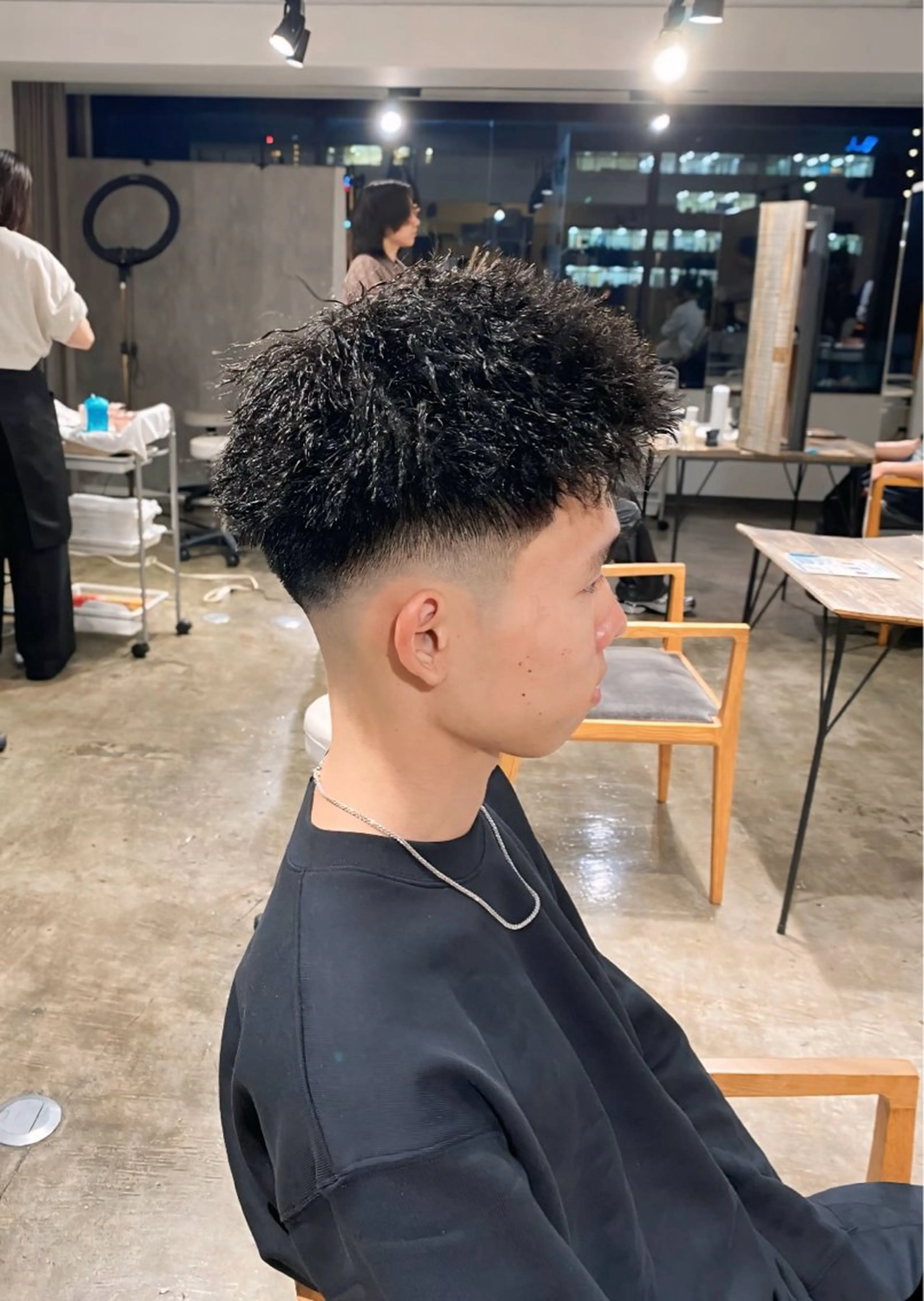 カラー メンズ フェードカット スキンフェード メンズパーマ 特化/中川拓也のヘアスタイル