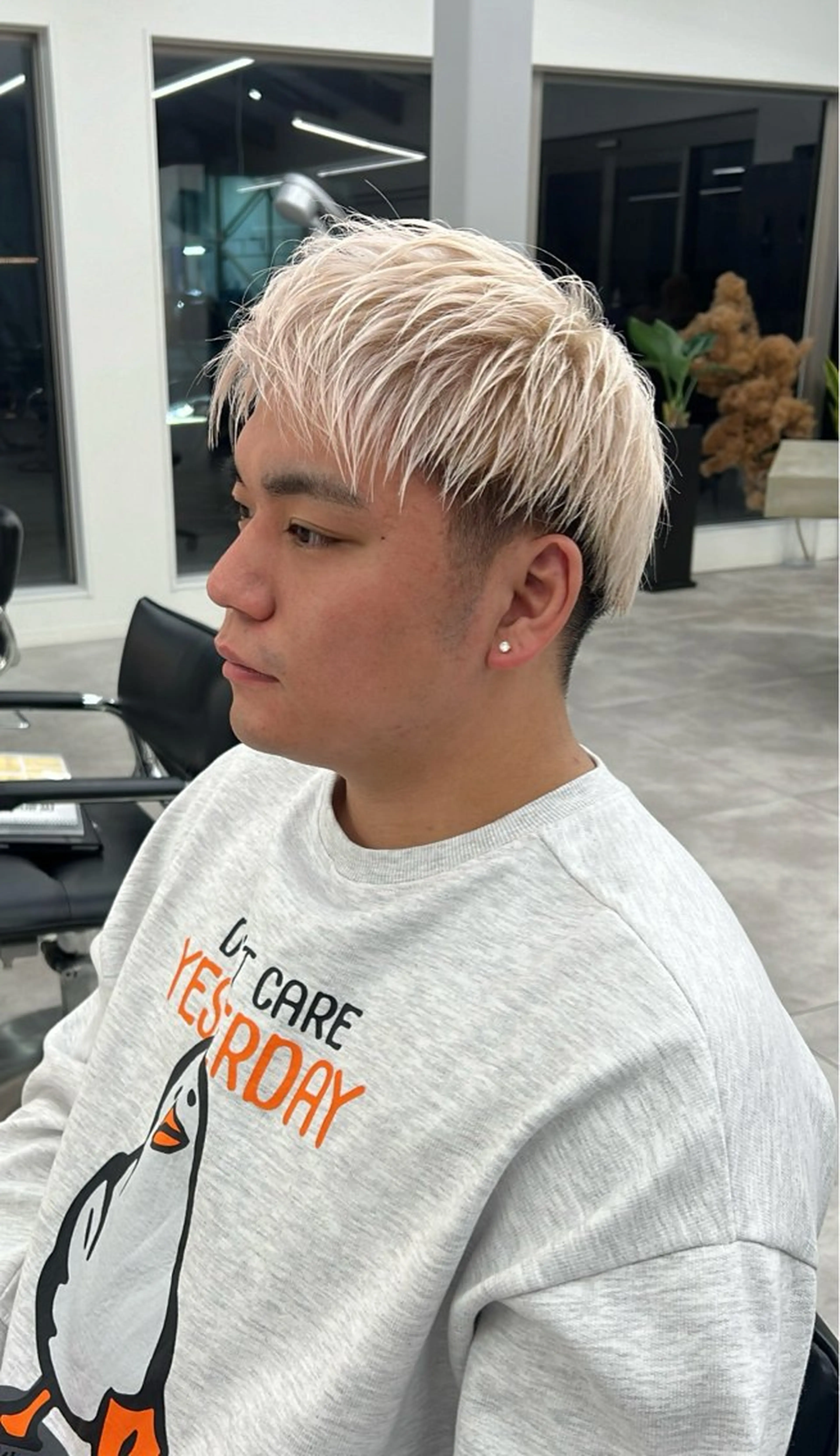 カラー メンズ 福田 文太のヘアスタイル