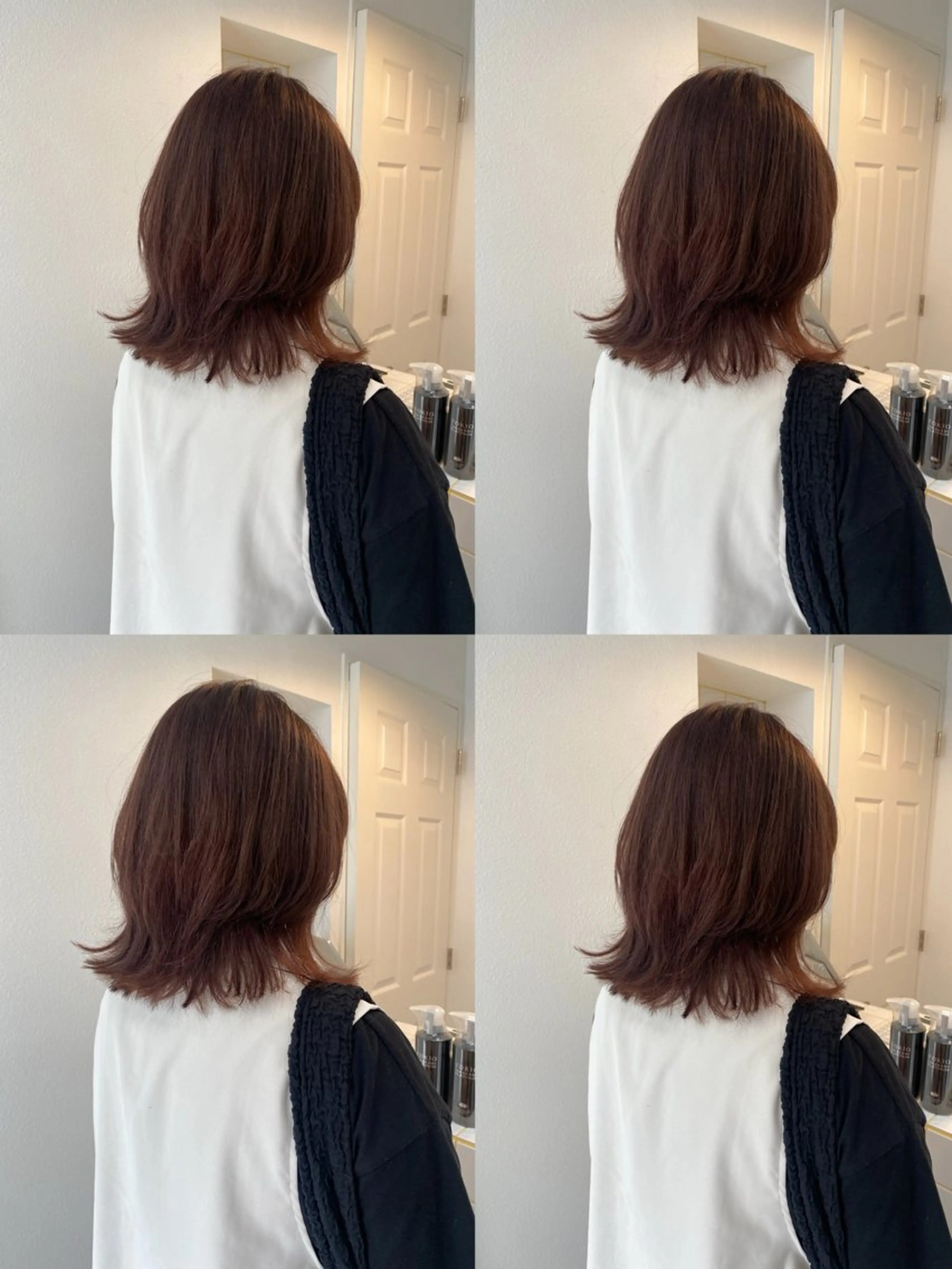 ショート カラー ブラウンカラー レッドカラー レッドブラウン レイヤーカット カット ヘアカラー トリートメント Zina‎ 🤍 AYAのヘアスタイル
