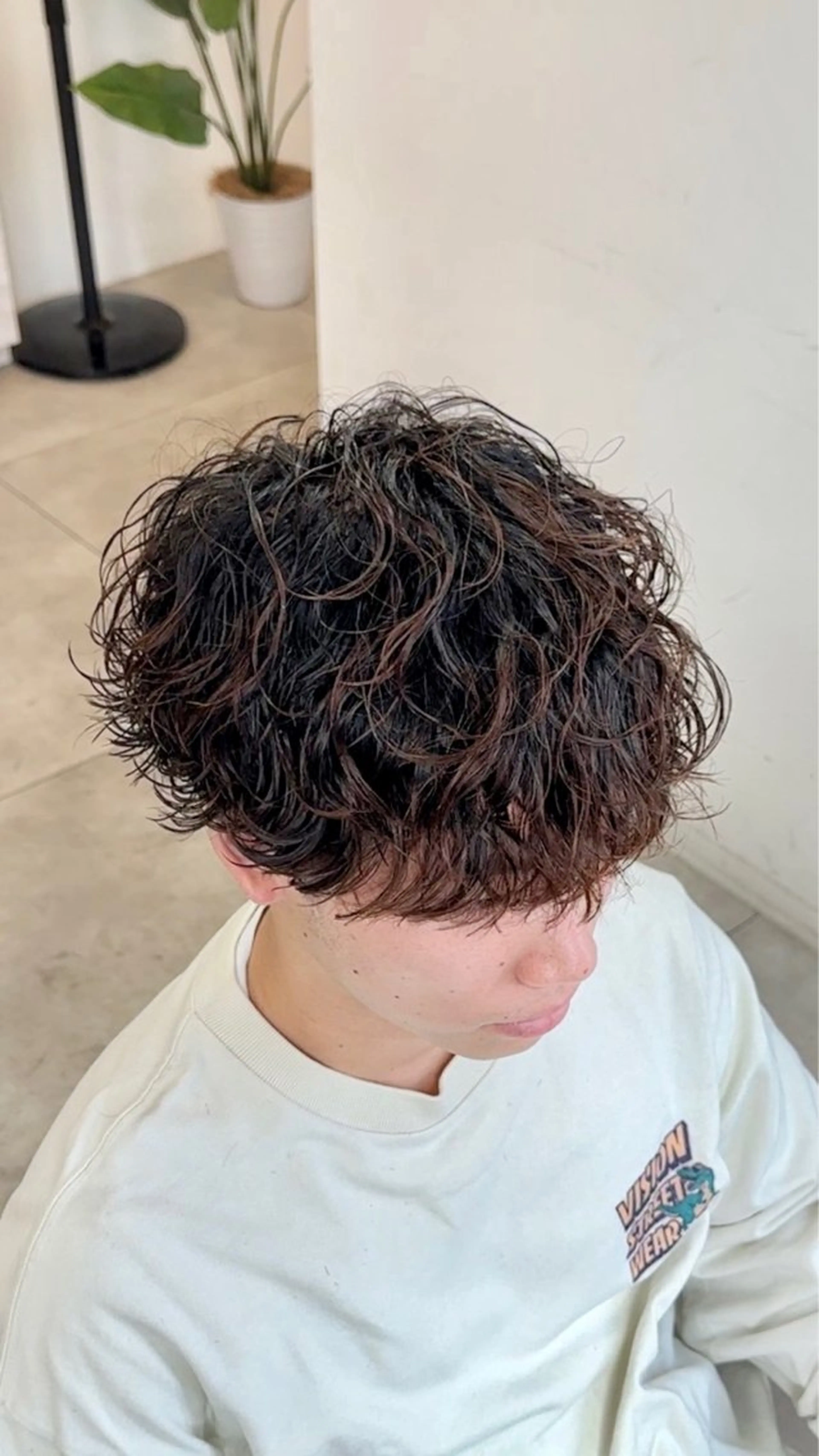 パーマ メンズ メンズパーマ 波巻きパーマ カット パーマ メンズパーマ/新宿/ サイカショウイチのヘアスタイル