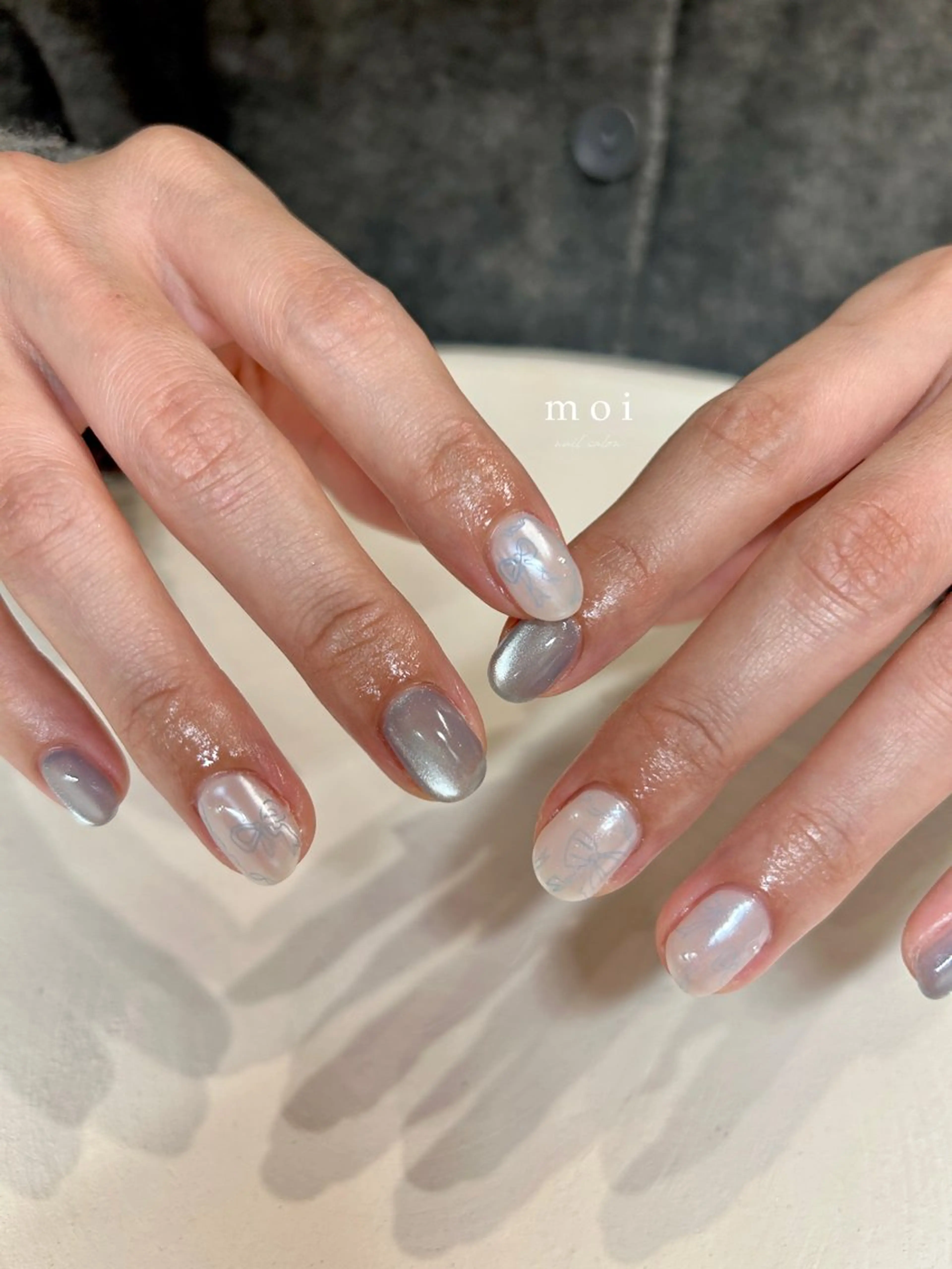 ネイル リボン nail salon moiのネイルデザイン