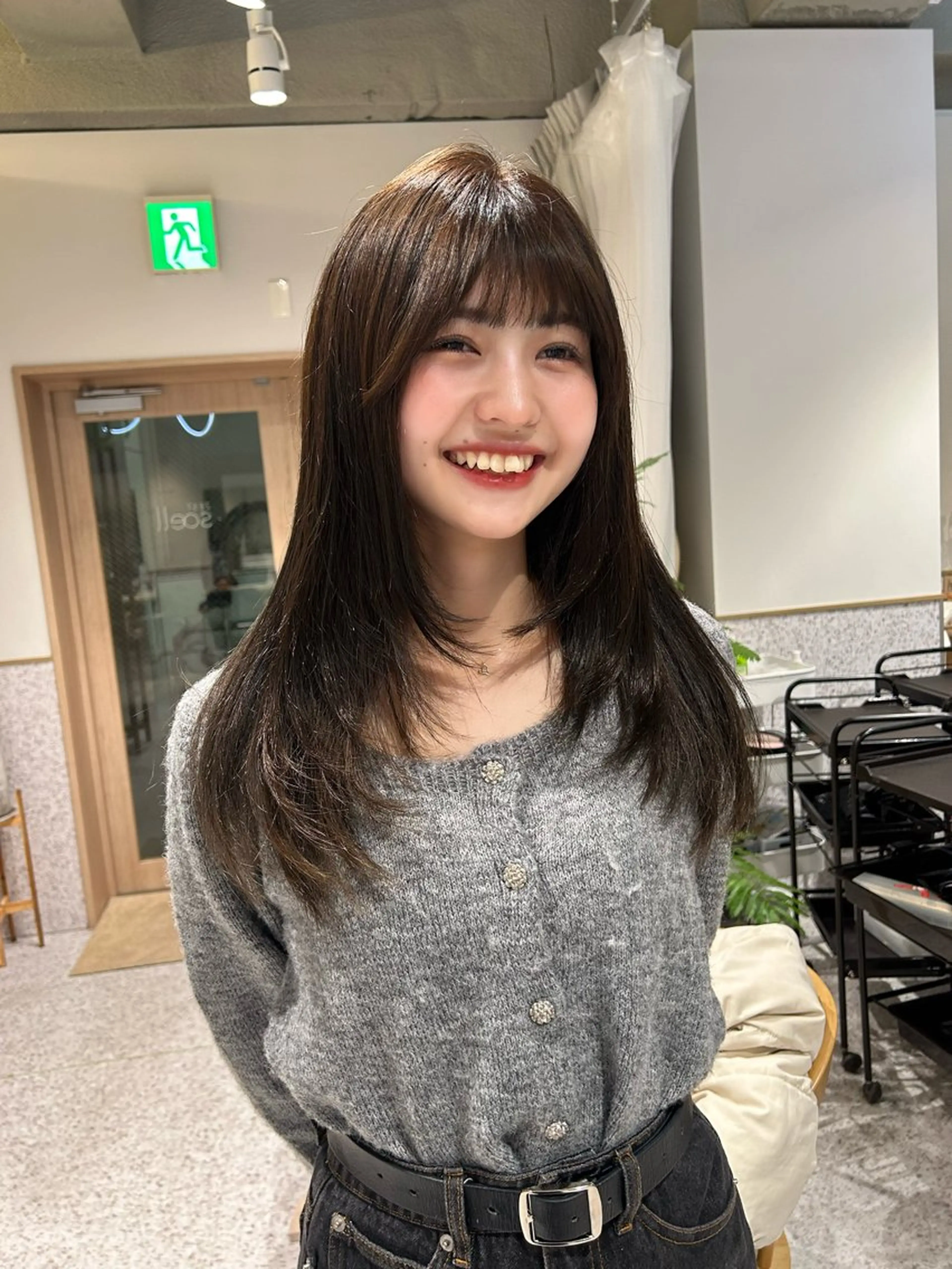 ロング カラー ヘアアレンジ カット トレンドlayer cut💐mihoのヘアスタイル