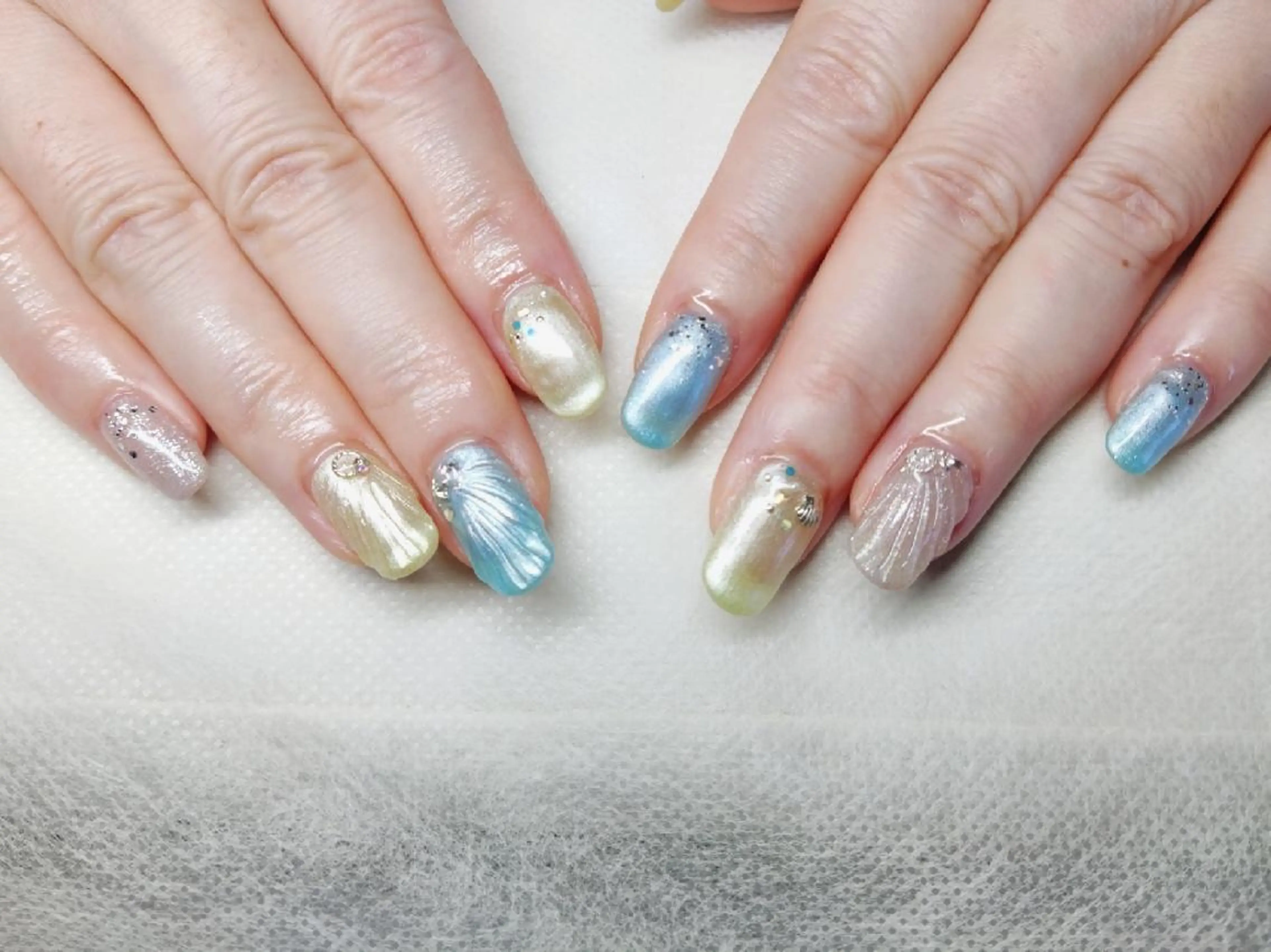 ネイル ミディアム 持ち込み 川畑爪商店 品川高輪 同時施術が人気🌿のネイルデザイン