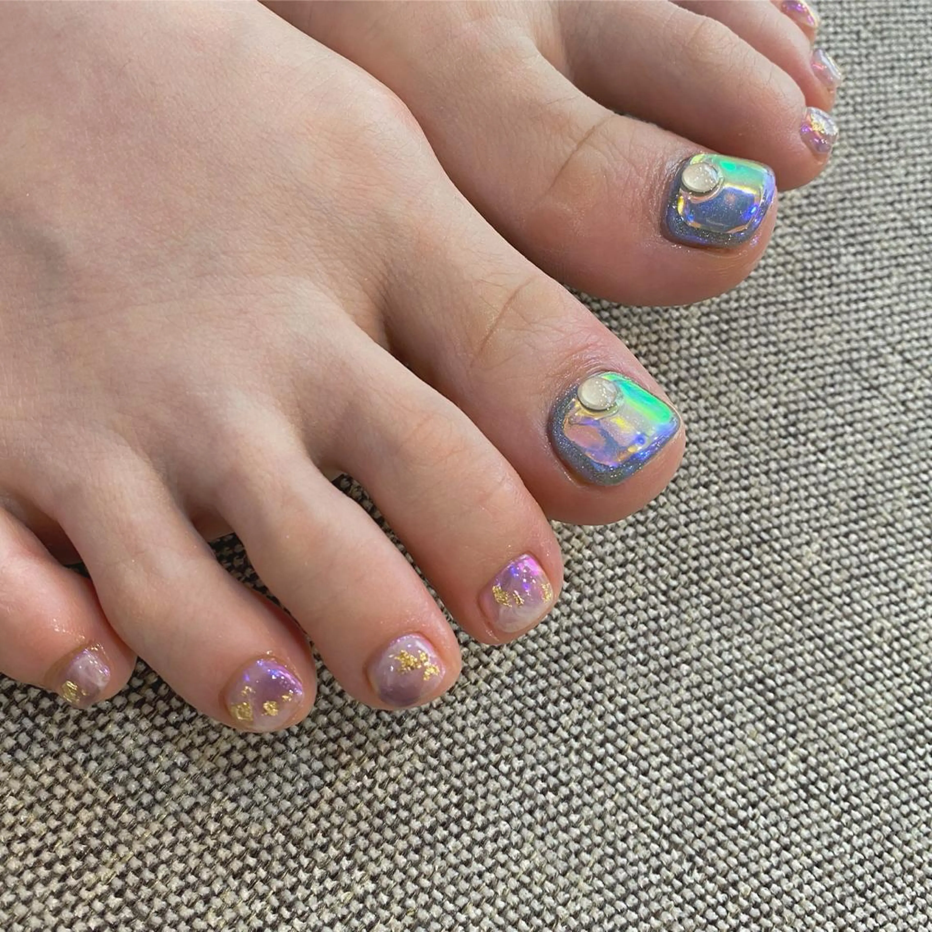 ネイル フットネイル 氷ネイル・うるうるネイル 🌼大西洋子 laughl🌼のネイルデザイン