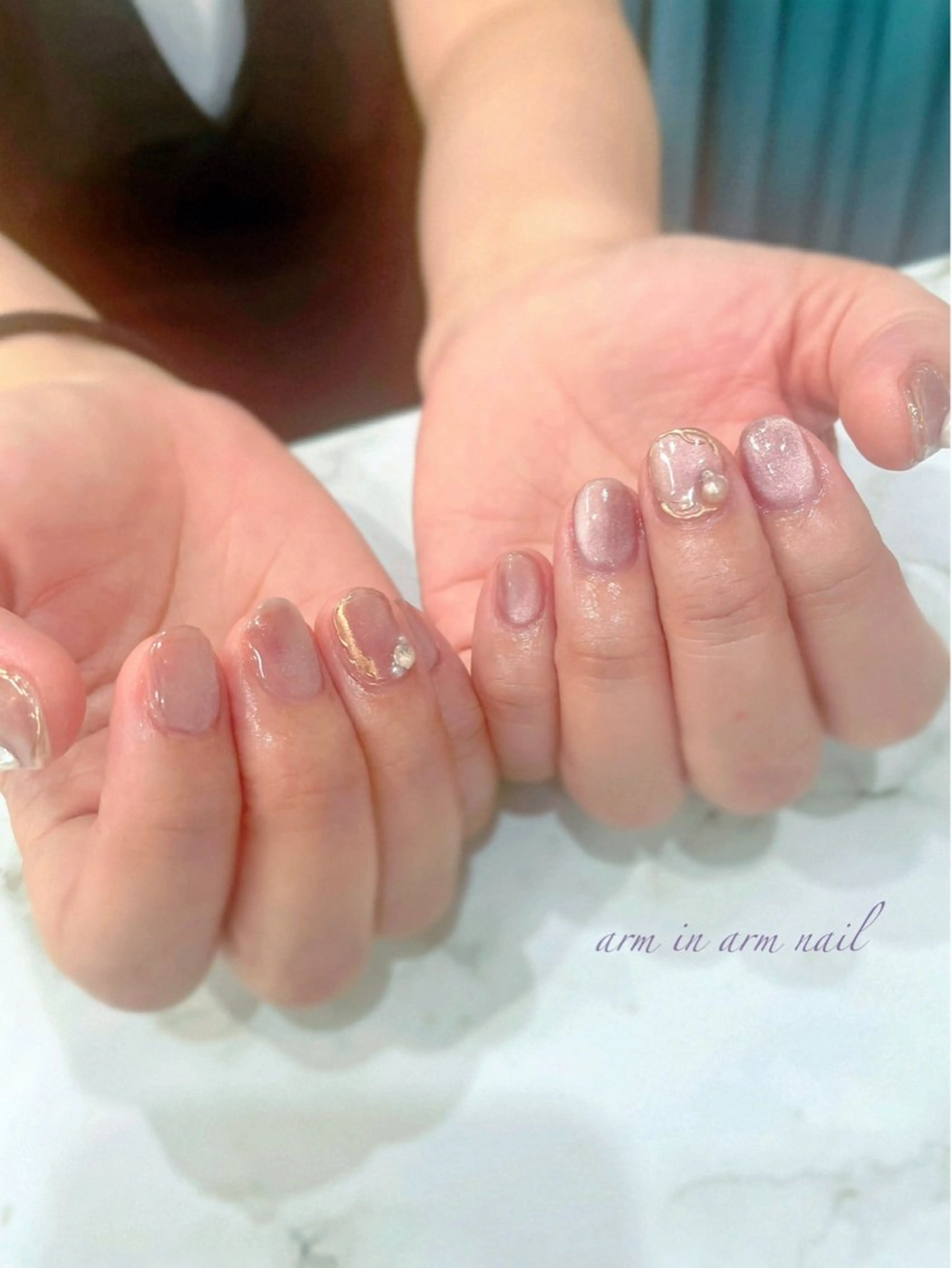 ネイル arm in arm ︎✿Yamamotoのマツエク・マツパデザイン