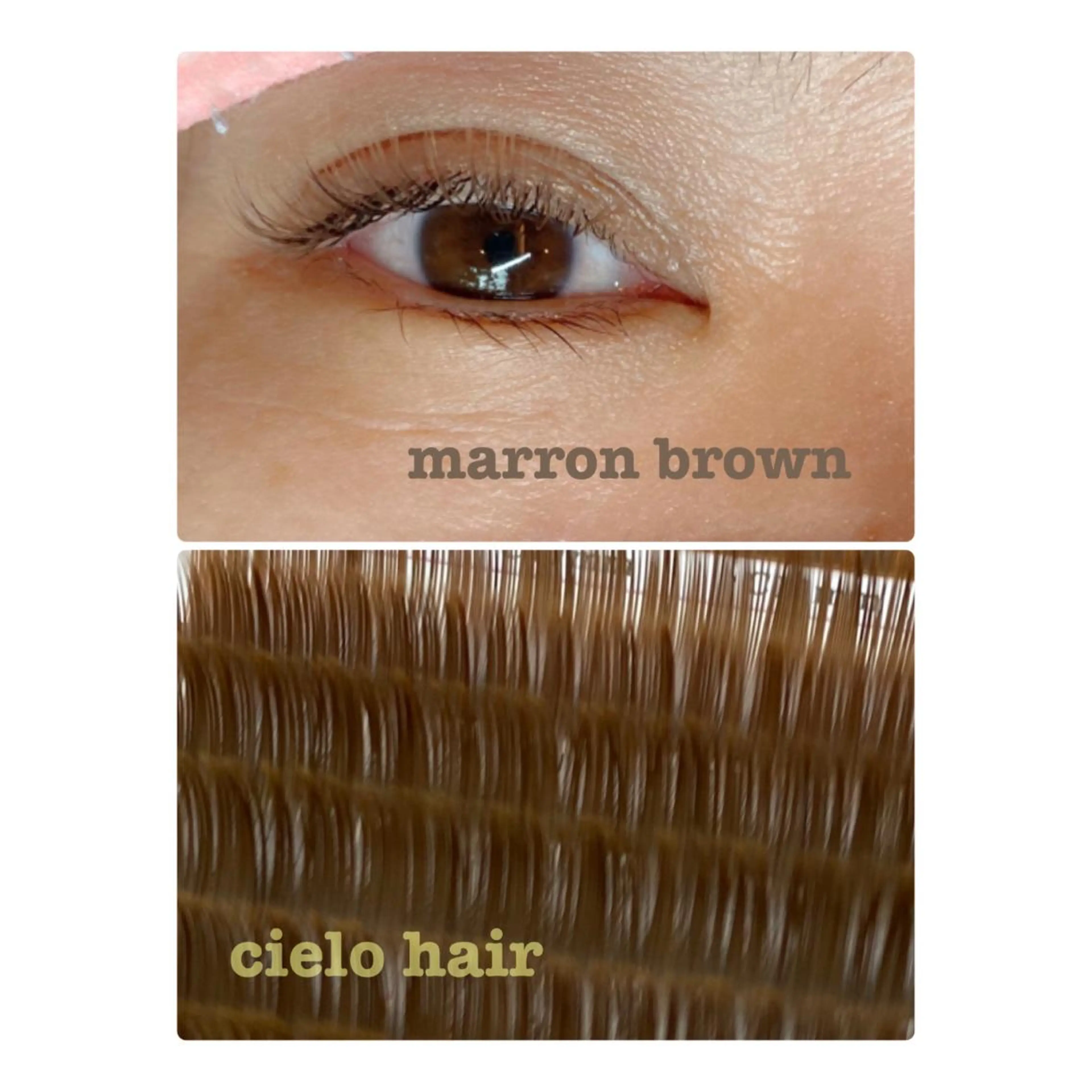 マツエク・マツパ カラーマツエク cielo natsukiのマツエク・マツパデザイン