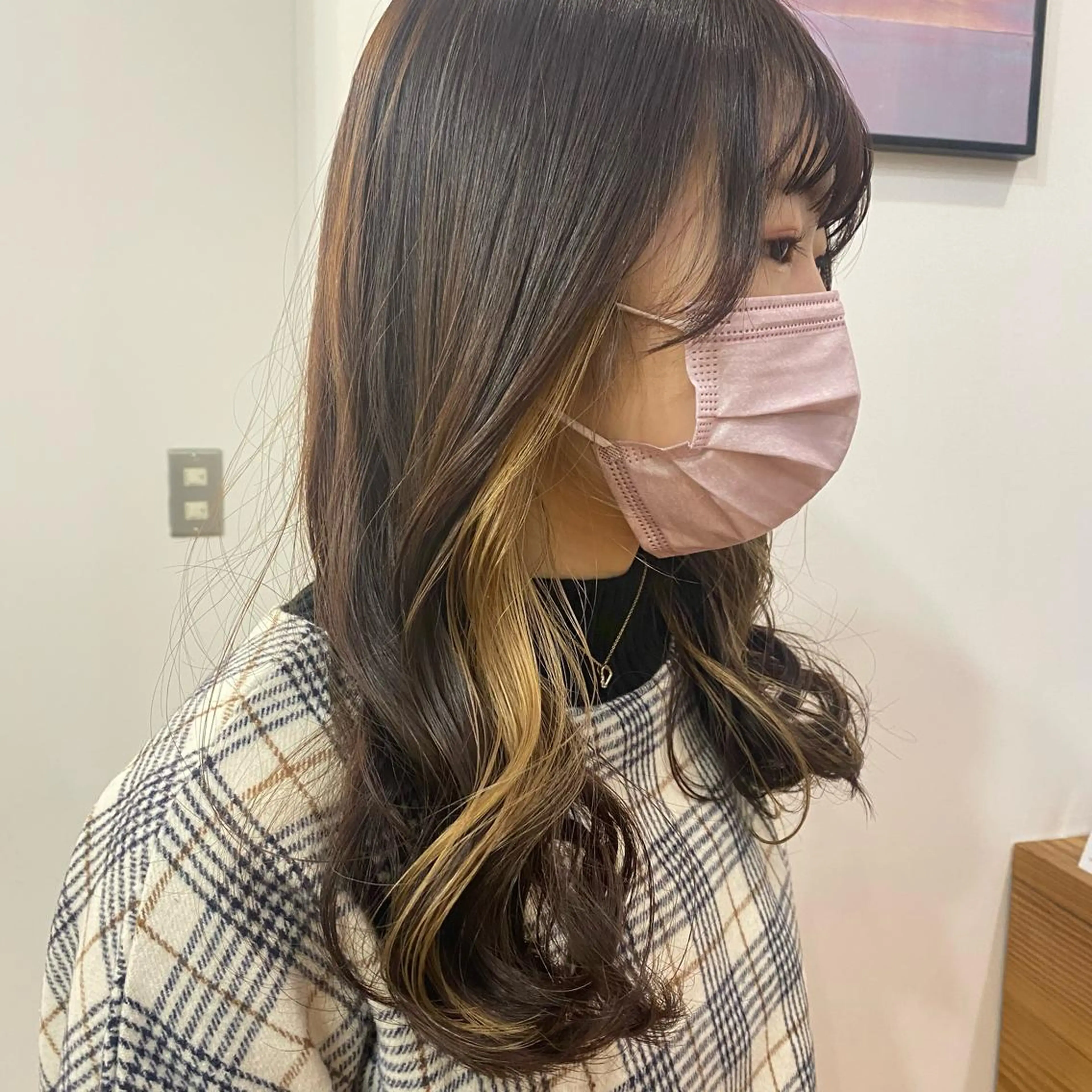 セミロング カラー 🪭risa 暖色/レイヤー🪭のヘアスタイル