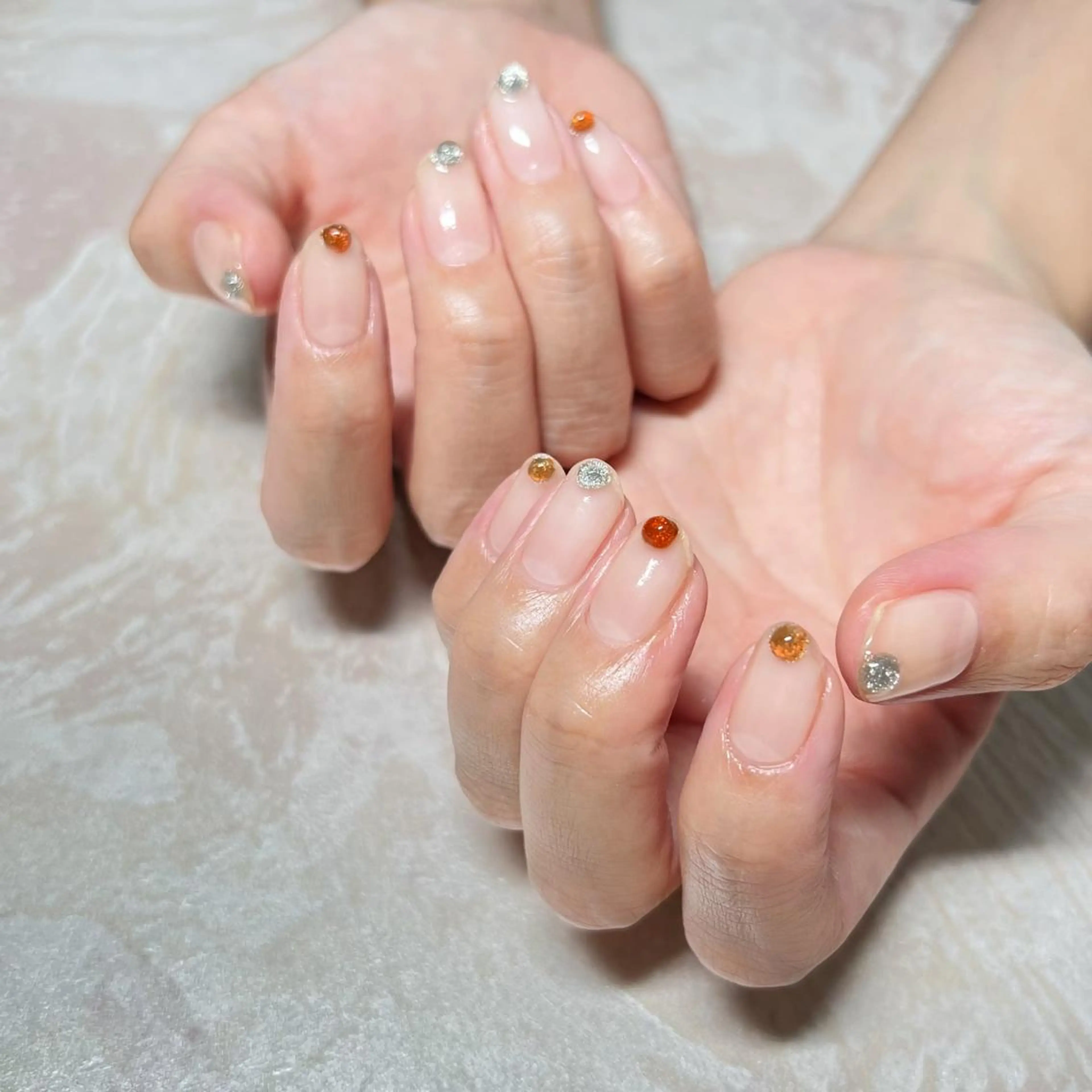 ネイル ニュアンスネイル ショートネイル gemickle nailのネイルデザイン