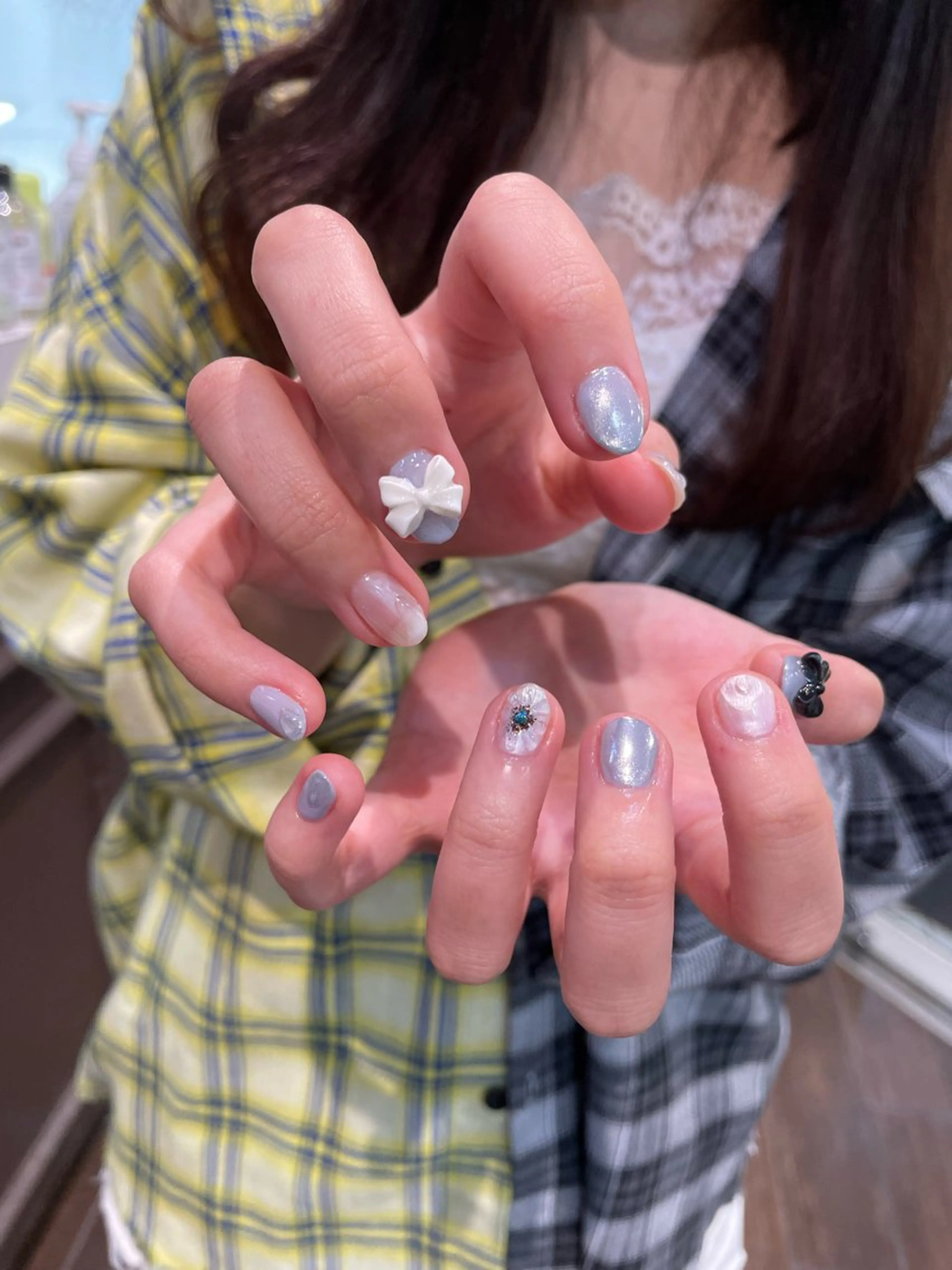 ネイル ハンドネイル ‪るか/‪透明感 カラー/アレンジのヘアスタイル