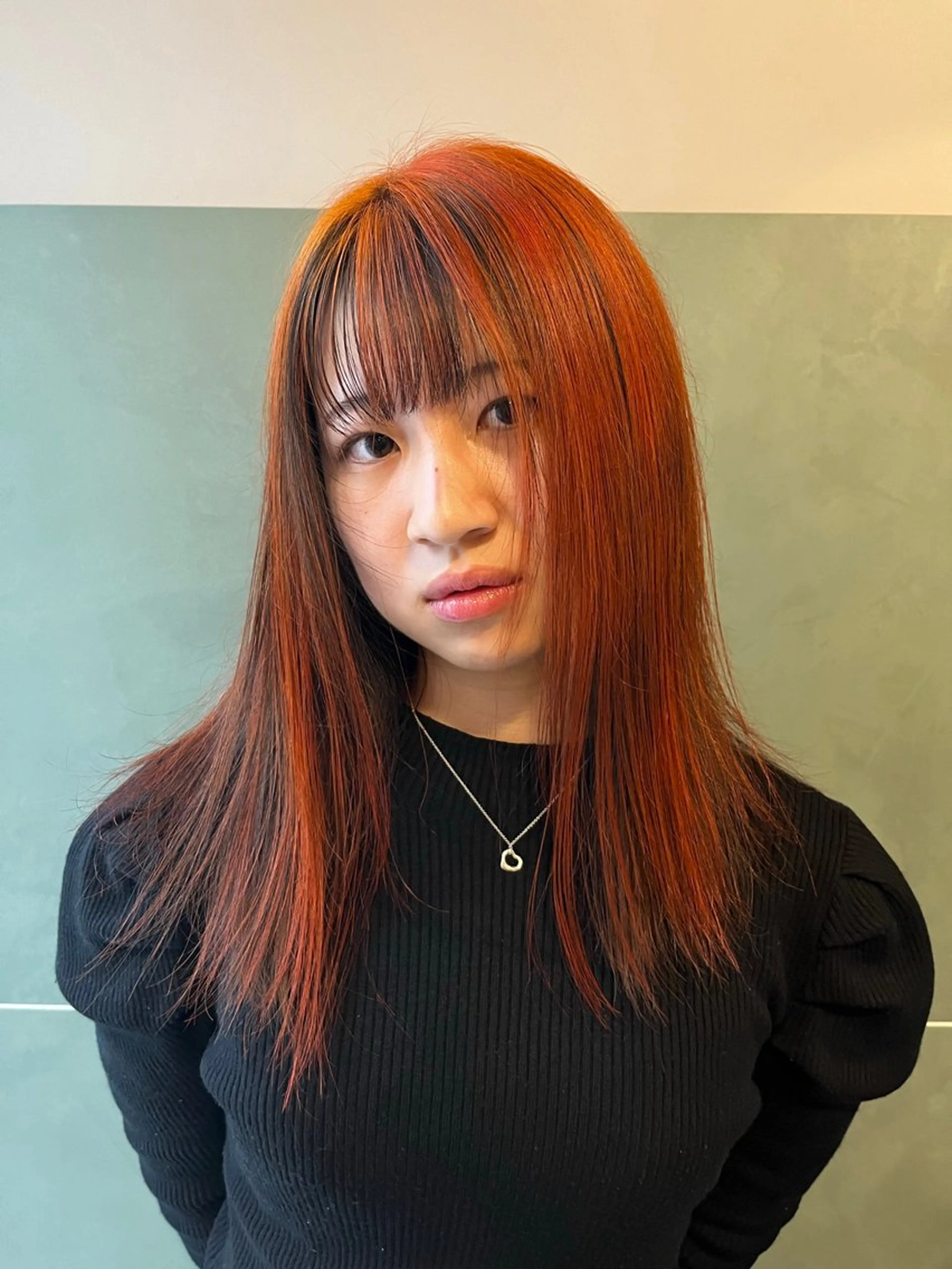 ロング カラー 纐纈 大和のヘアスタイル