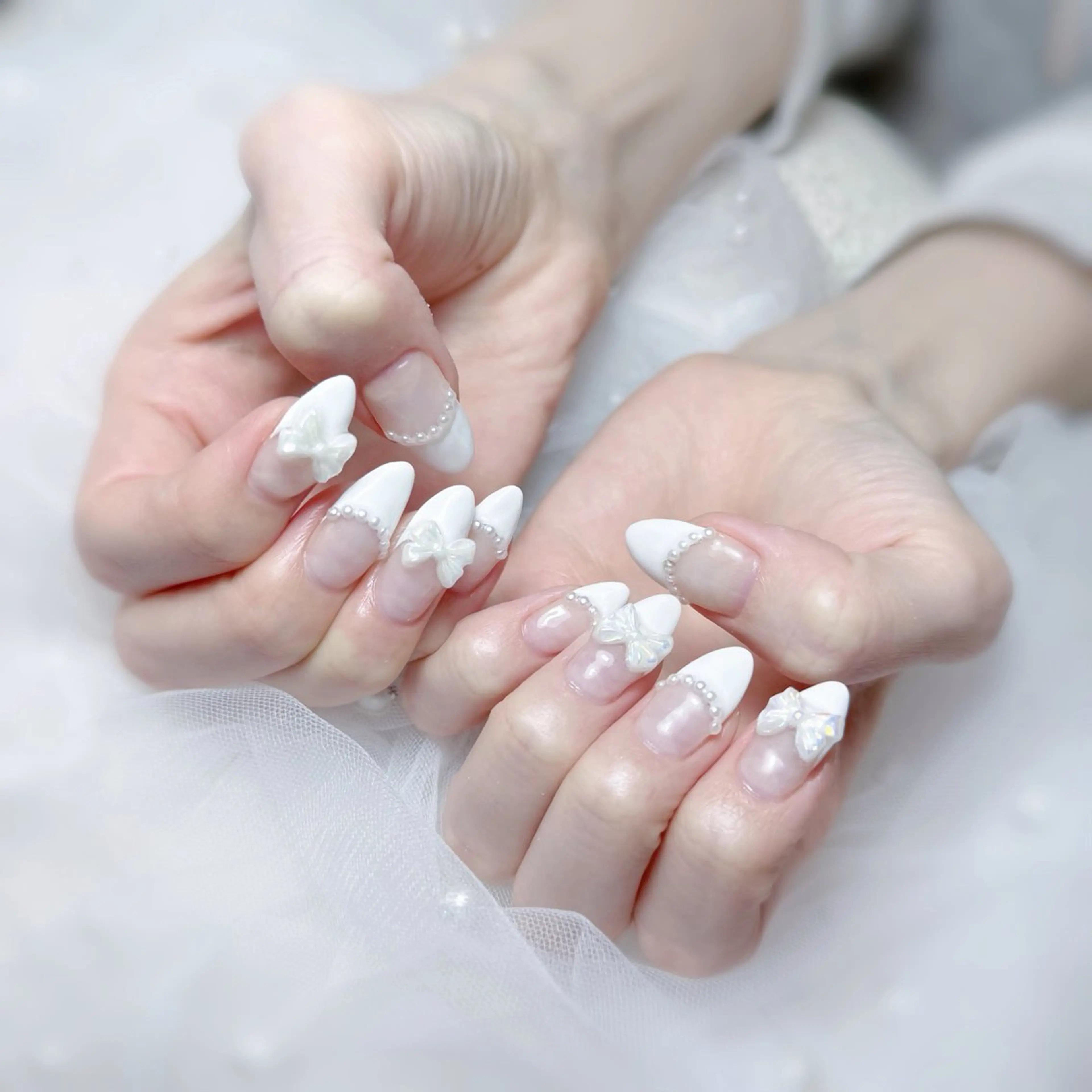 【初回オフ無料】クリアベース★フレンチorカラーグラデーションの写真