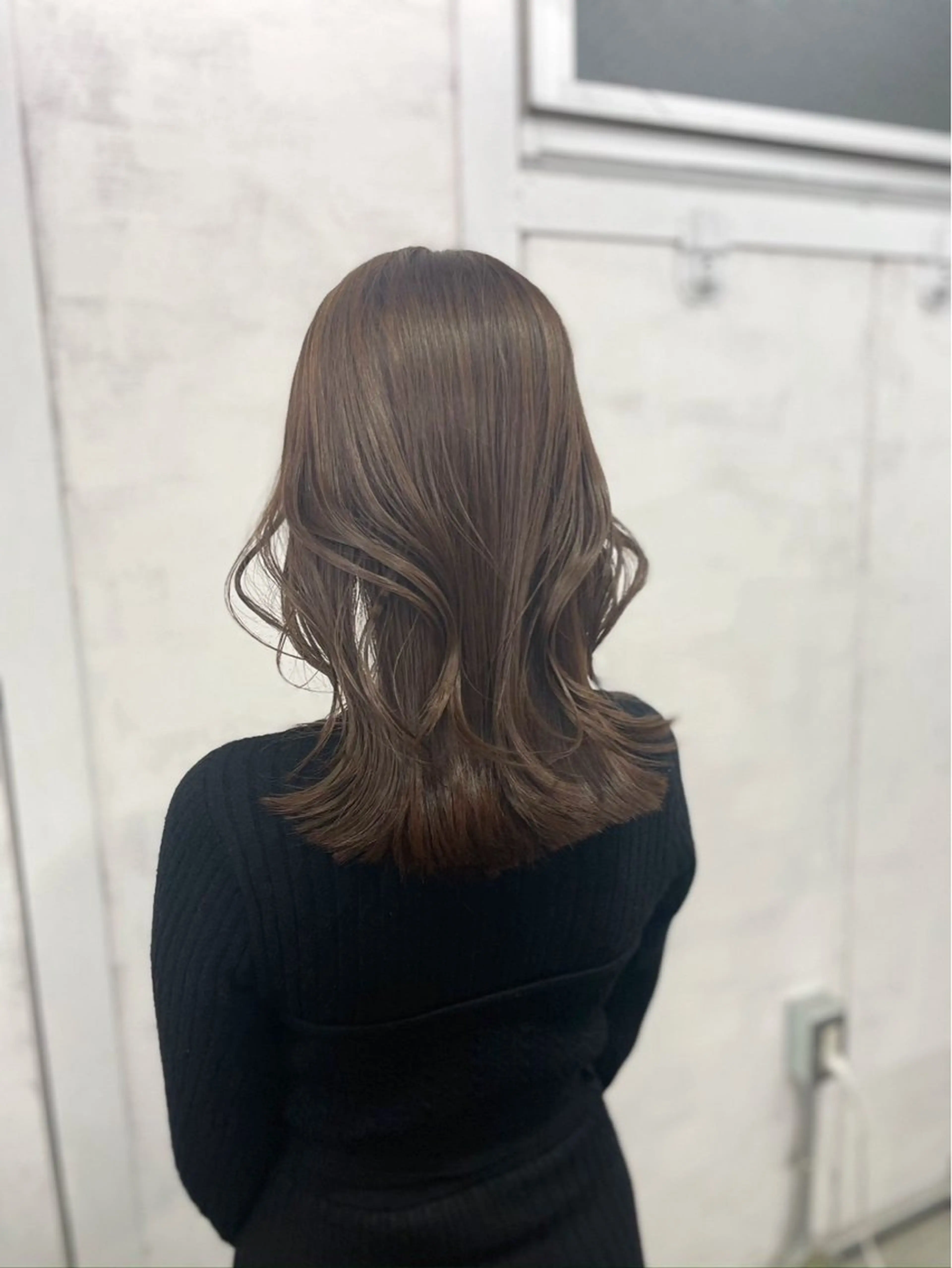 ミディアム カラー カット ヘアカラー トリートメント LITTY所属・レイヤー/髪質改善 /山永圭介のヘアスタイル