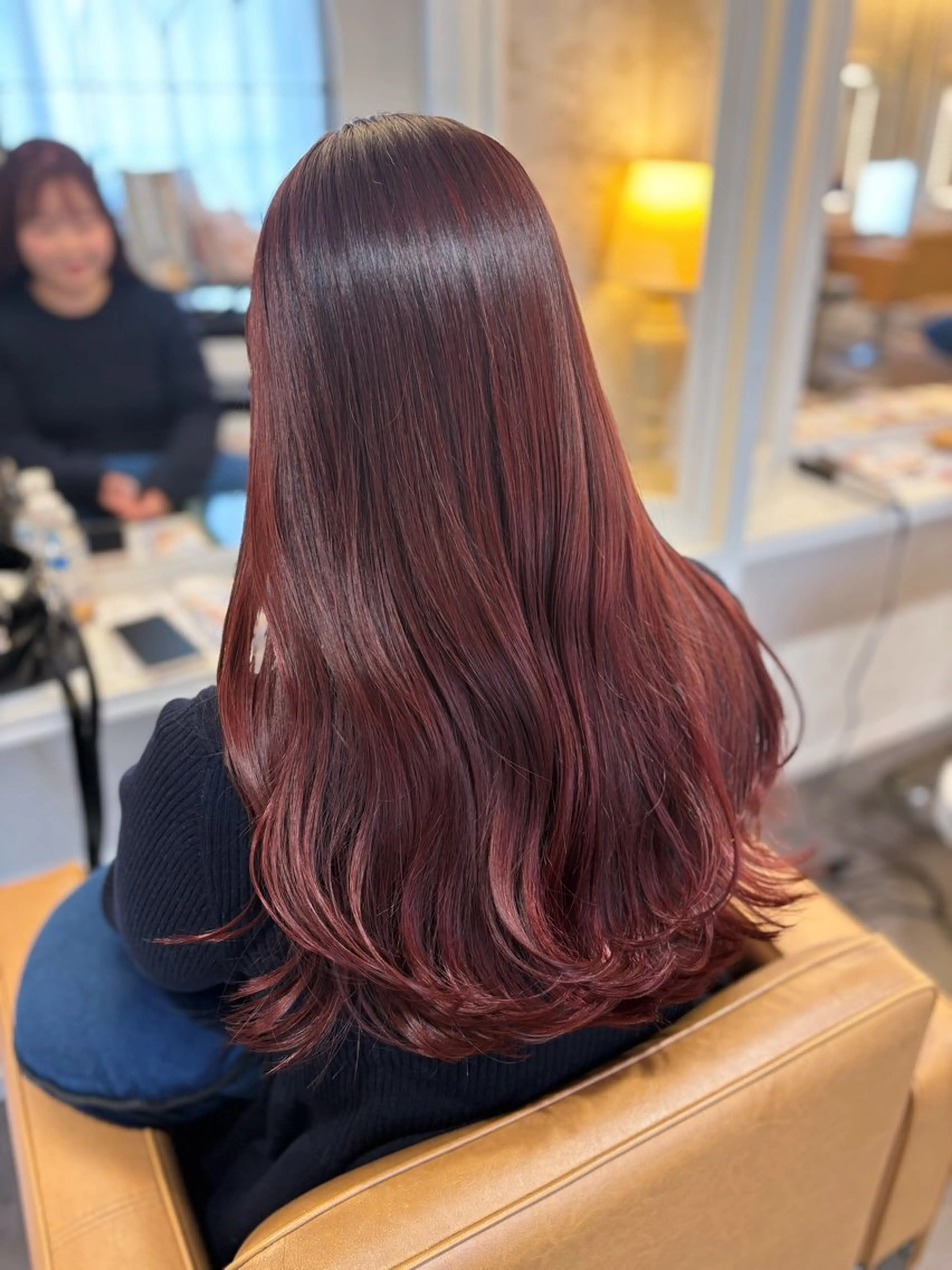 セミロング カラー カット ヘアカラー トリートメント 栗林 茉那のヘアスタイル