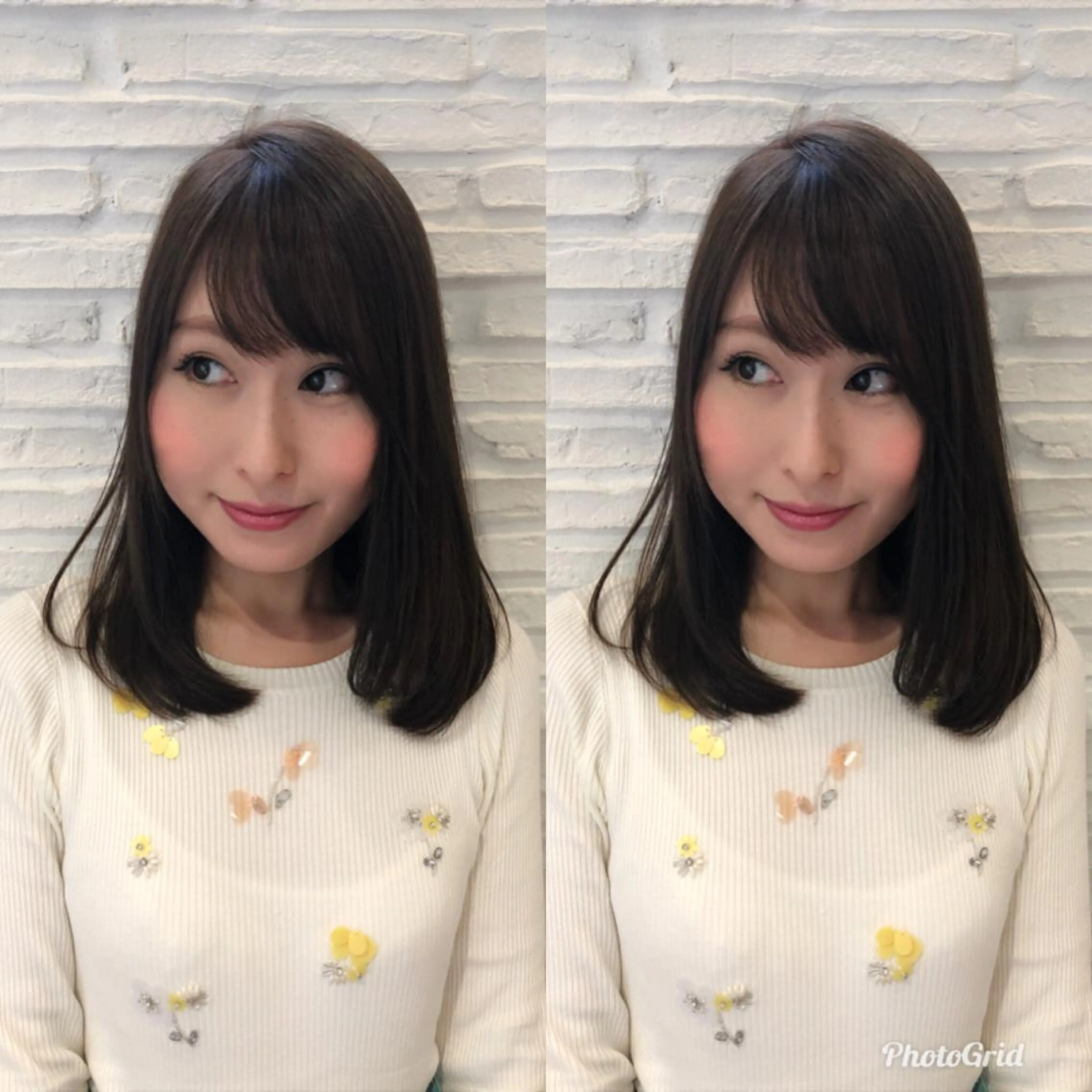 ミディアム レイヤーカット✂︎池 袋個室サロンkumaのヘアスタイル