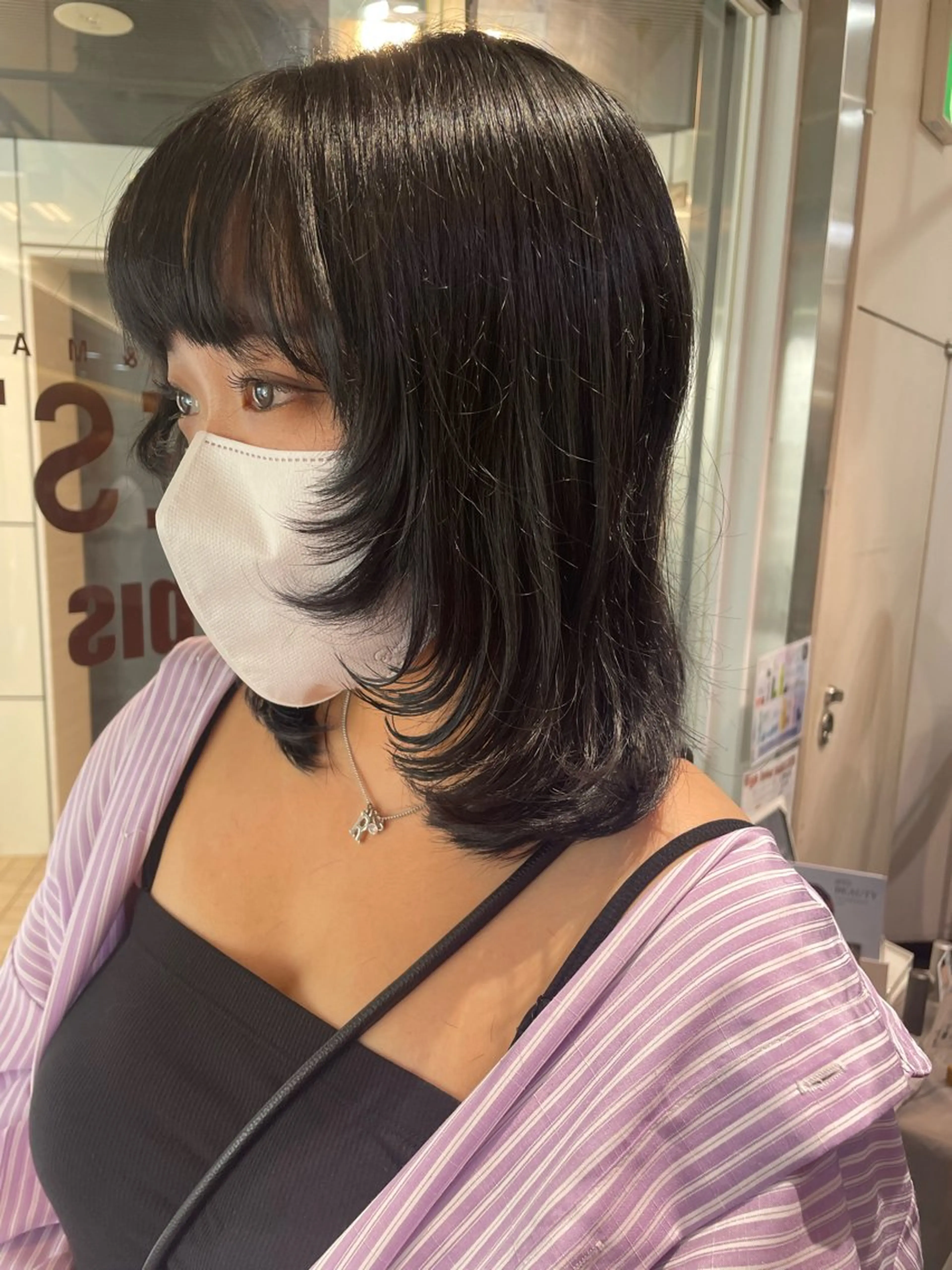 ミディアム レイヤーカット カット メンズ/艶髪/カラー サクラ🌸のヘアスタイル