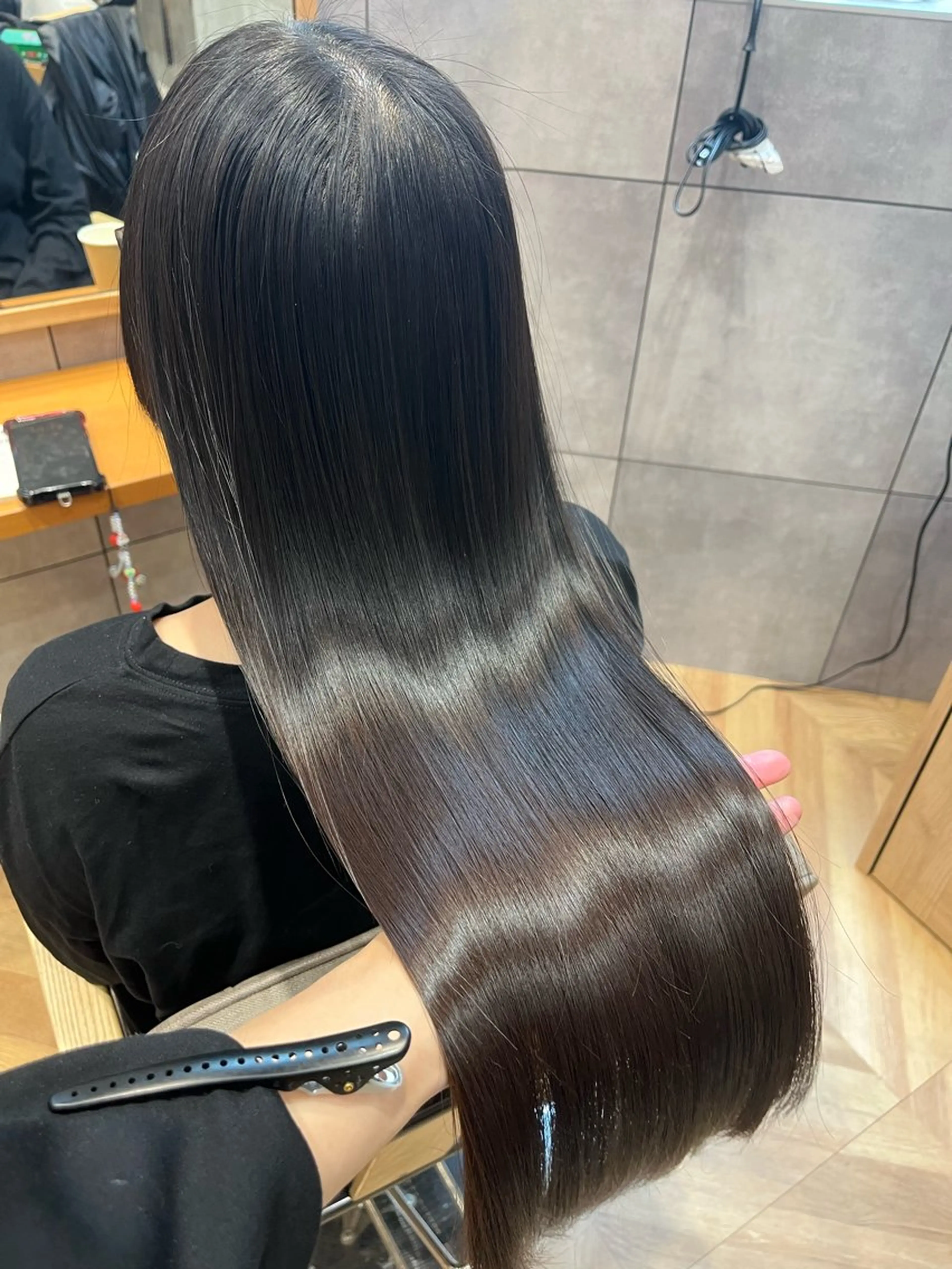 ロング カット 縮毛矯正 髪質改善/縮毛矯正/ TAISHIのヘアスタイル