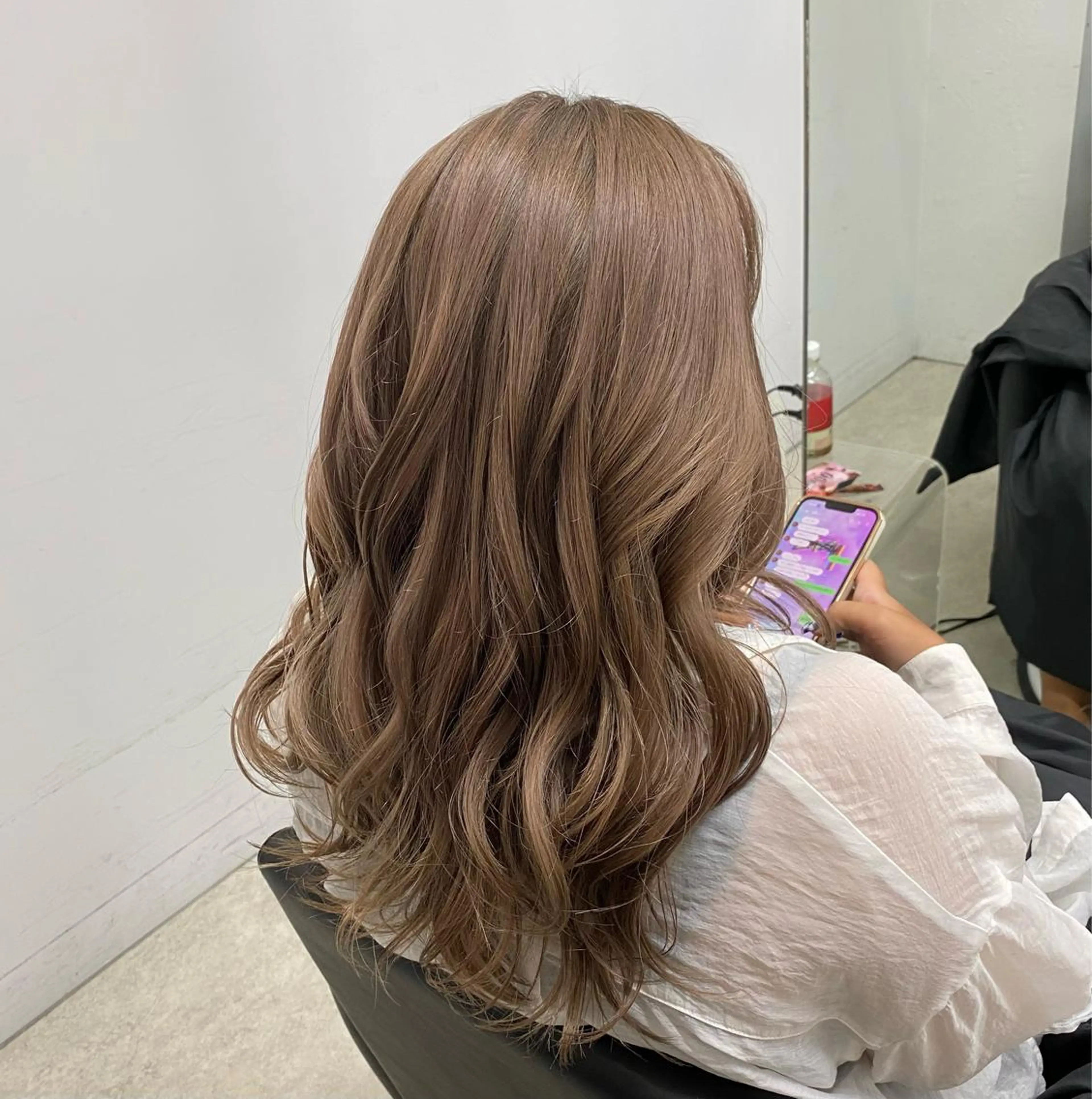 ロング カラー パーマ ヘアアレンジ メンズ キッズ ネイル マツエク・マツパ アイブロウ 透明感ワンカラー梅田 ダブルカラー/川上のヘアスタイル