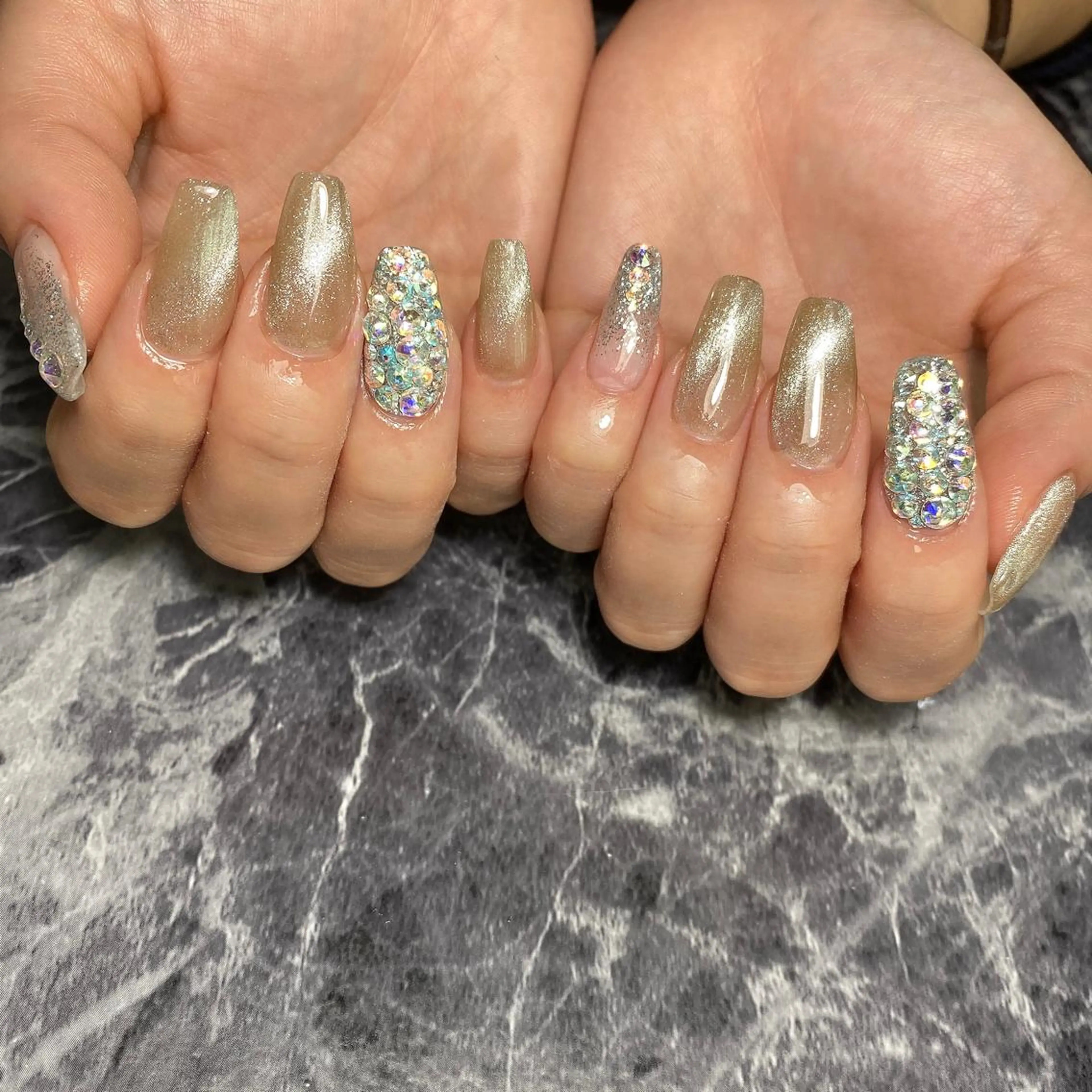 ネイル マグネットネイル スカルプネイル しば まなみのネイルデザイン