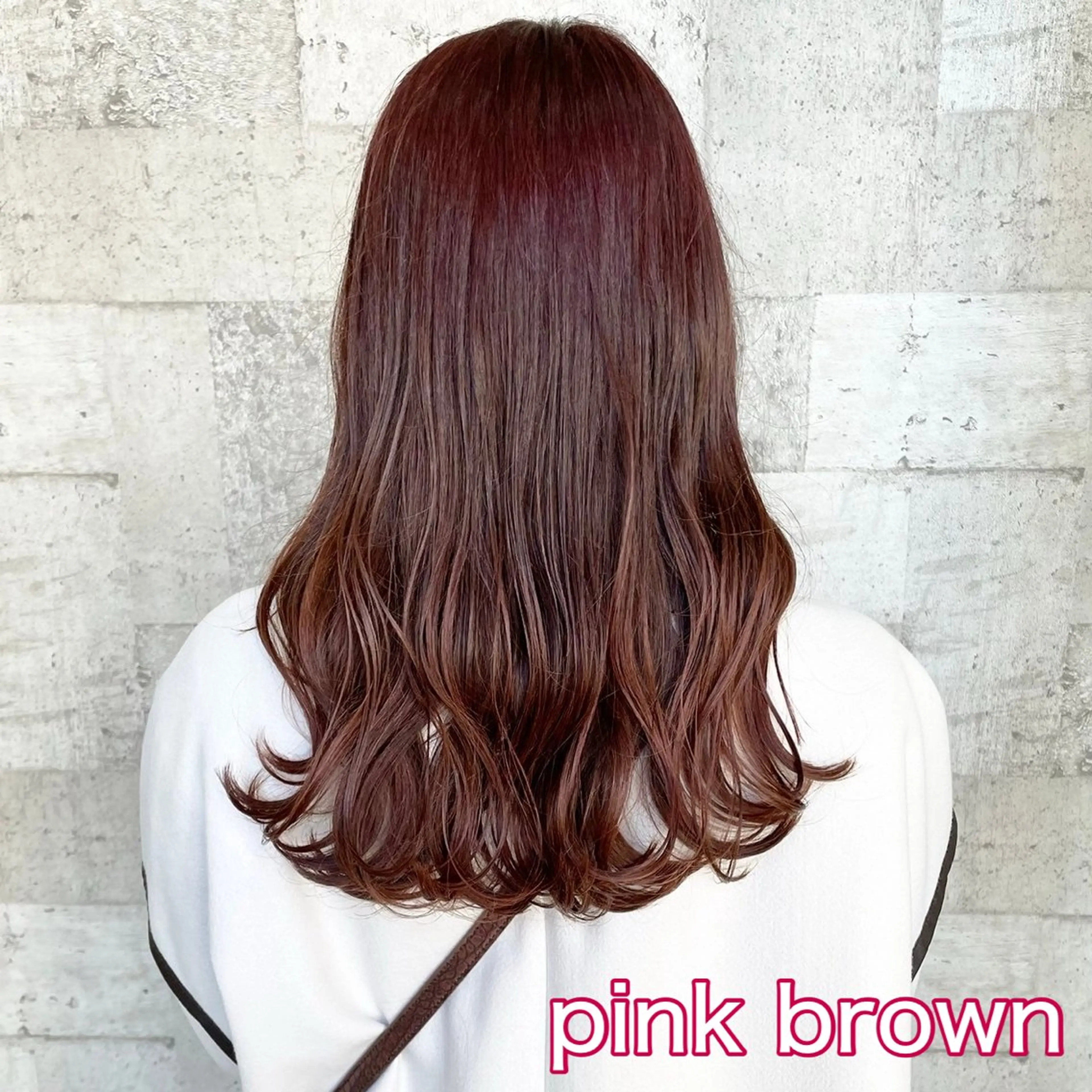セミロング ピンクブラウン ナチュラルヘア 🌱/久留米/あまのヘアスタイル
