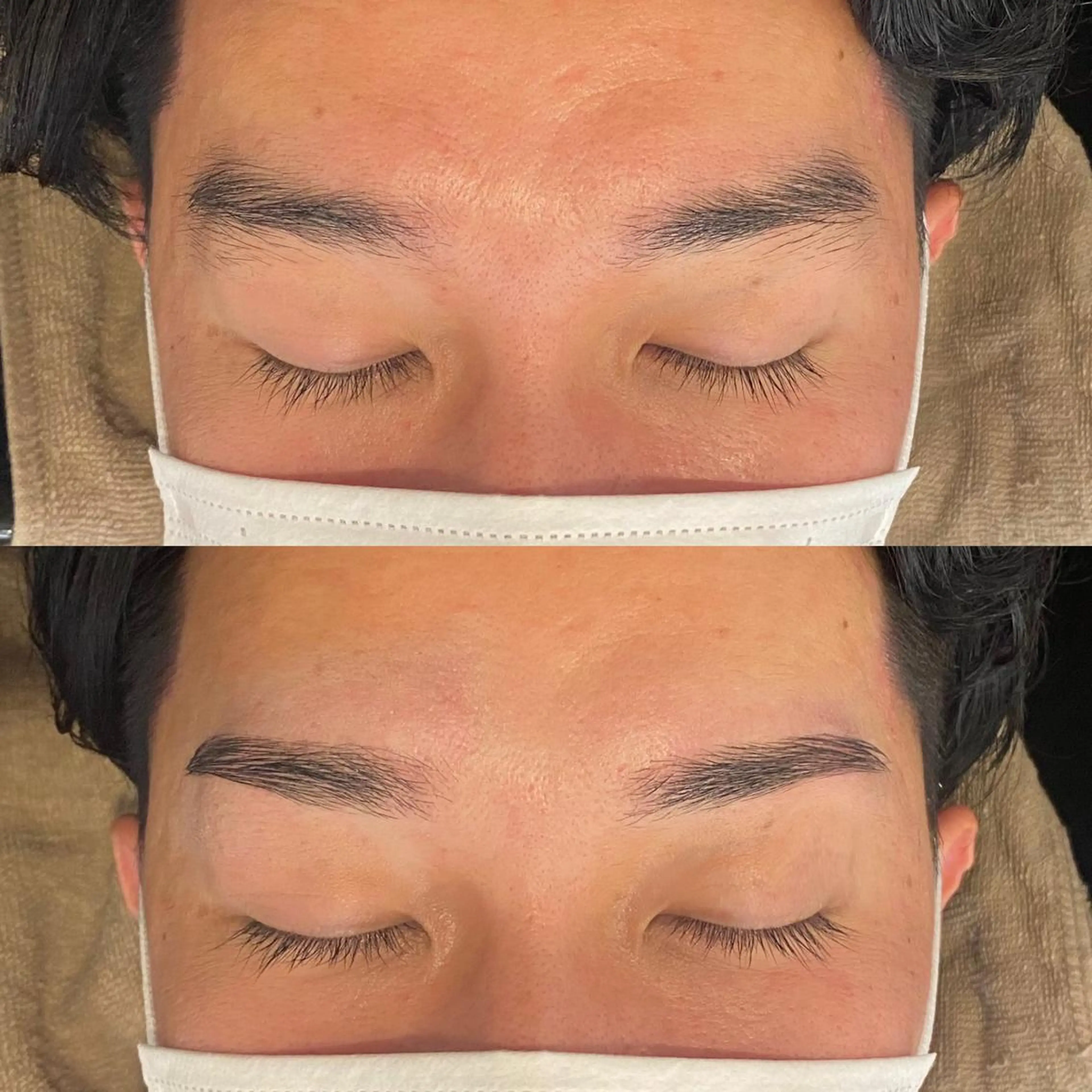 アイブロウ メンズアイブロウ 眉毛ワックス脱毛 ワックス脱毛 眉カット pep所属・pep natsumiのヘアスタイル