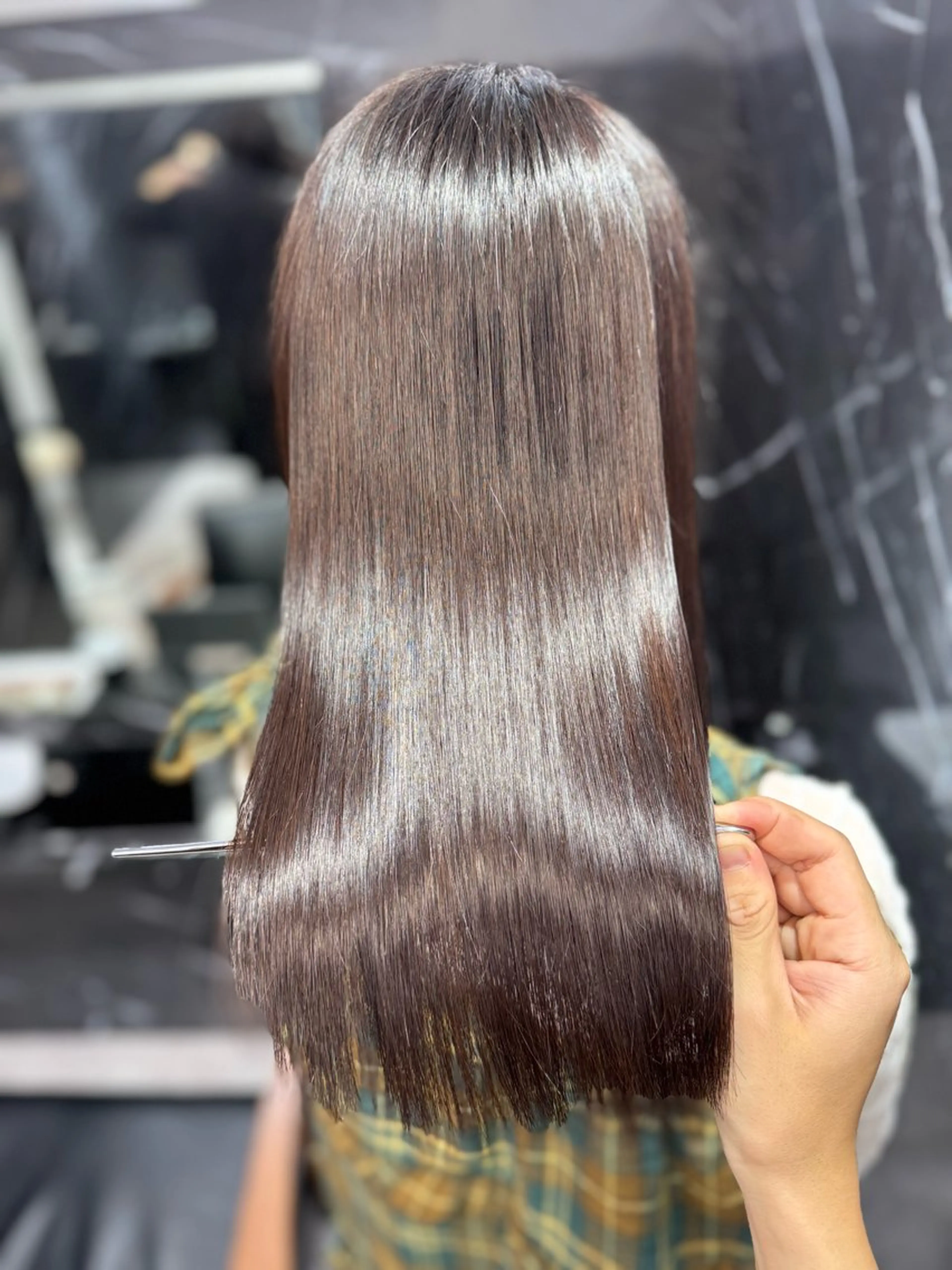 セミロング JIN|乾かしただけ 美髪矯正本格髪質改善のヘアスタイル