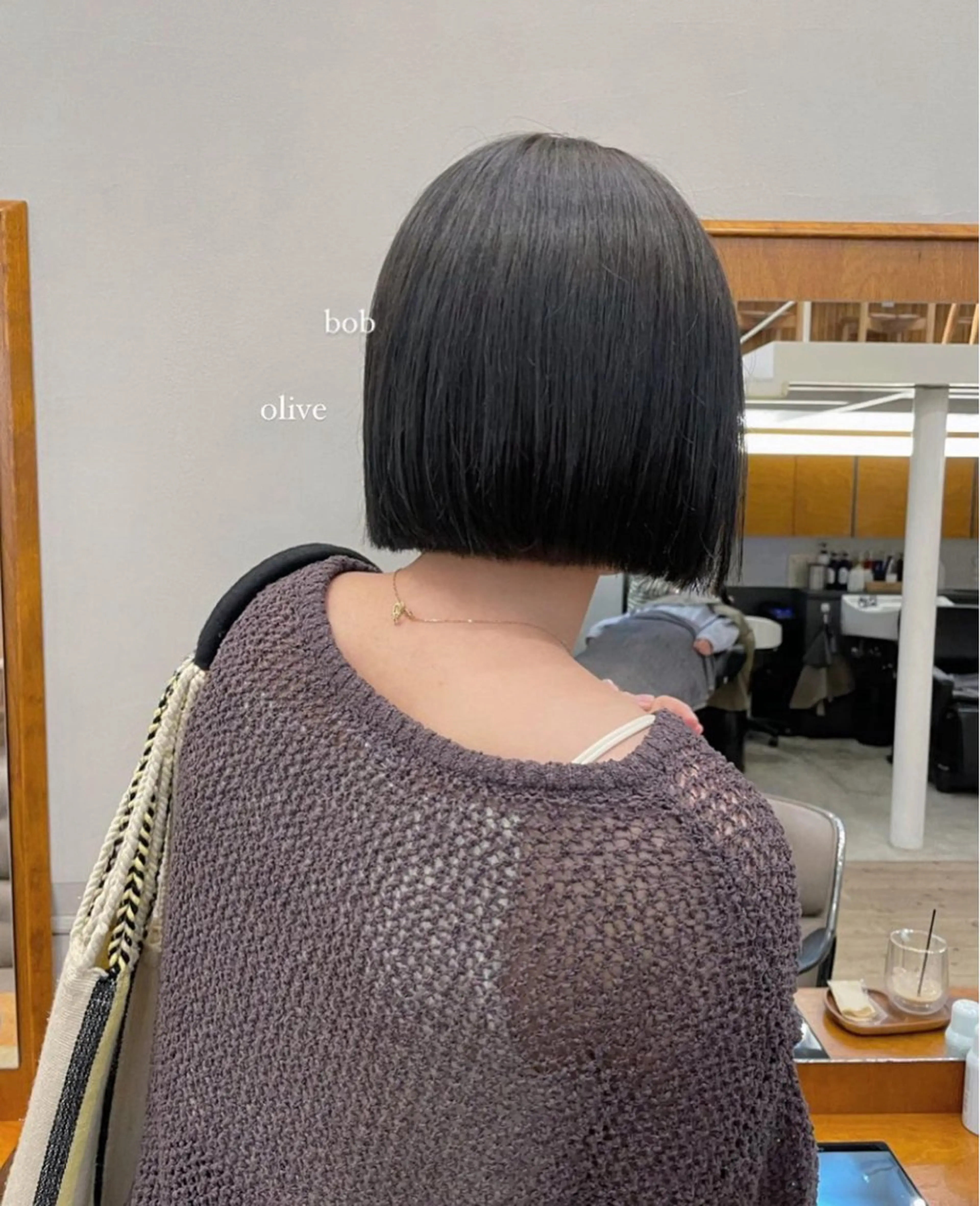 ショート 切りっぱなしボブ ボブ tete nico所属・似合わせ/ヘアカラー nanami🌸のヘアスタイル