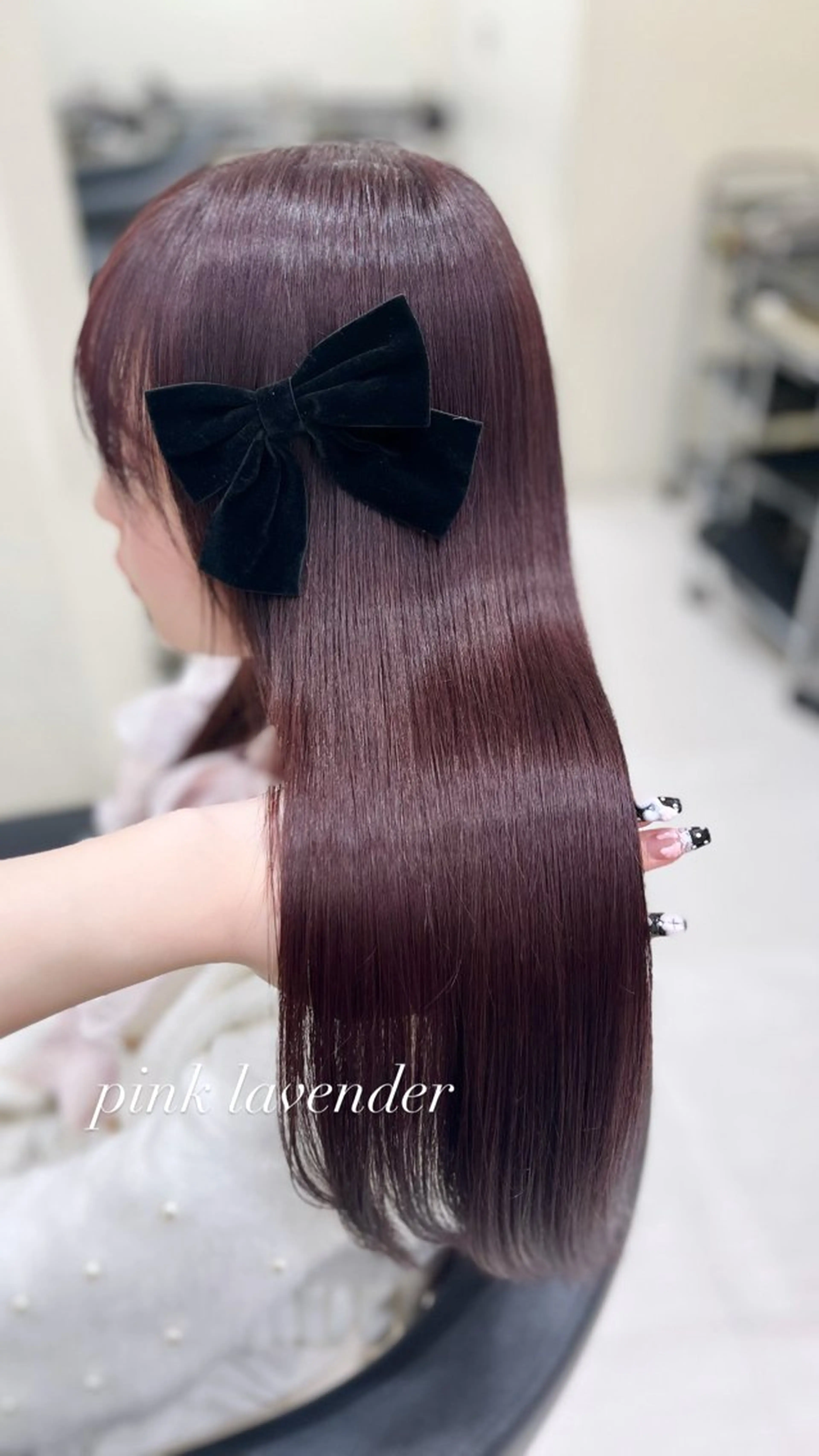 カラー ヘアカラー トリートメント ベージュ・ラベンダー カラー🎀りりのヘアスタイル