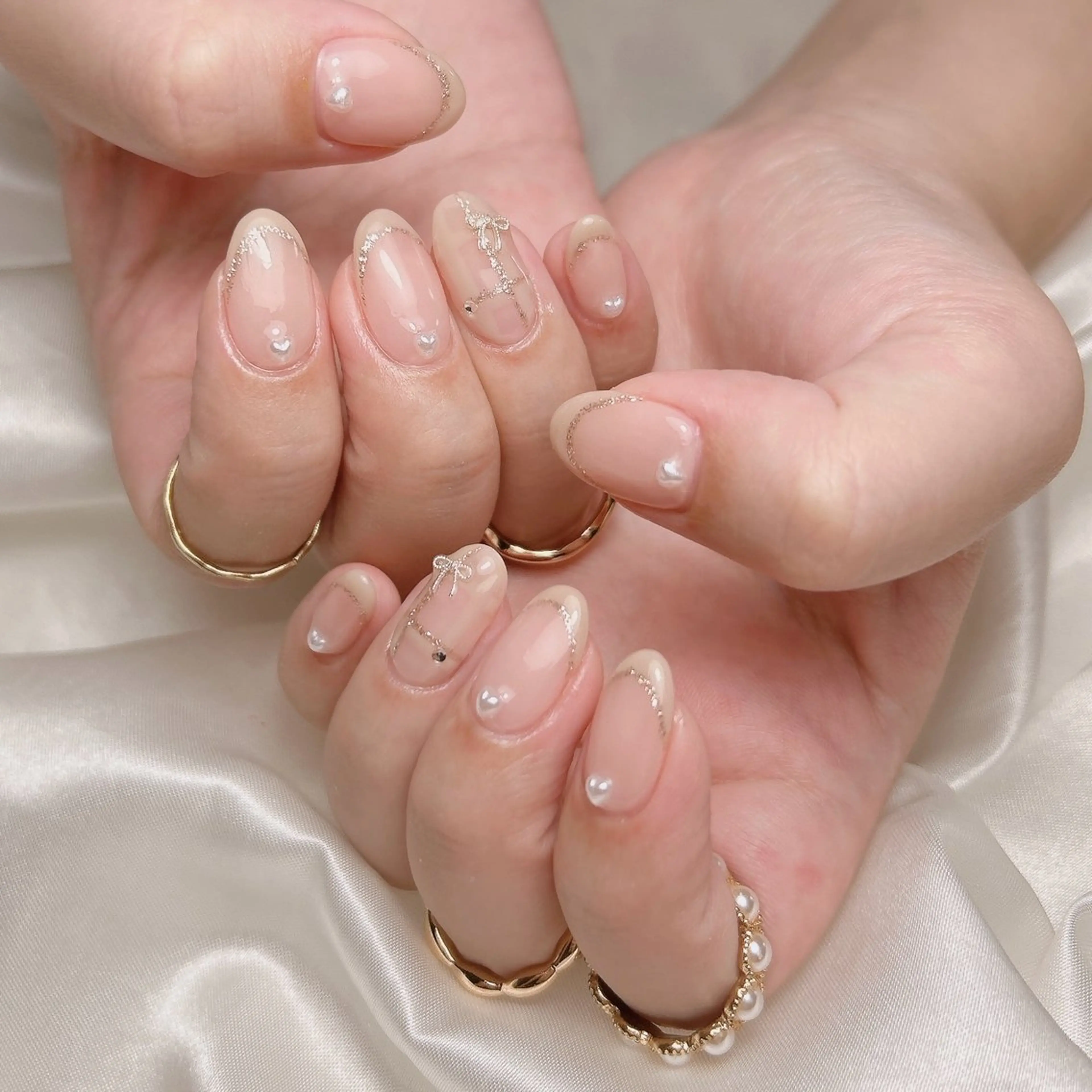 ネイル フレンチネイル ハンドネイル junna 金山.東別院.上前津のネイルデザイン