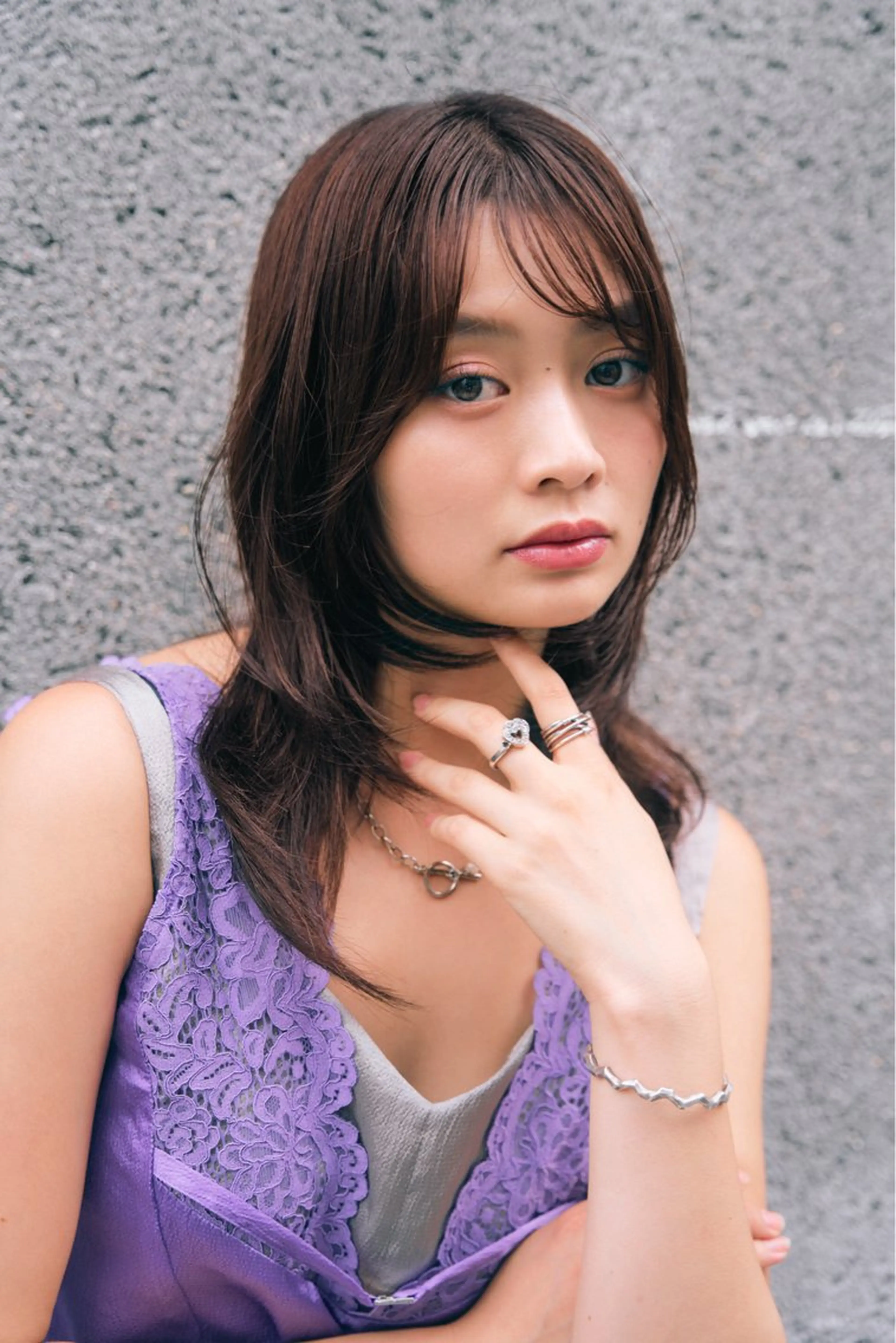 ミディアム カット トリートメント レイヤー/韓国ヘア/ 梅田/中崎町のヘアスタイル