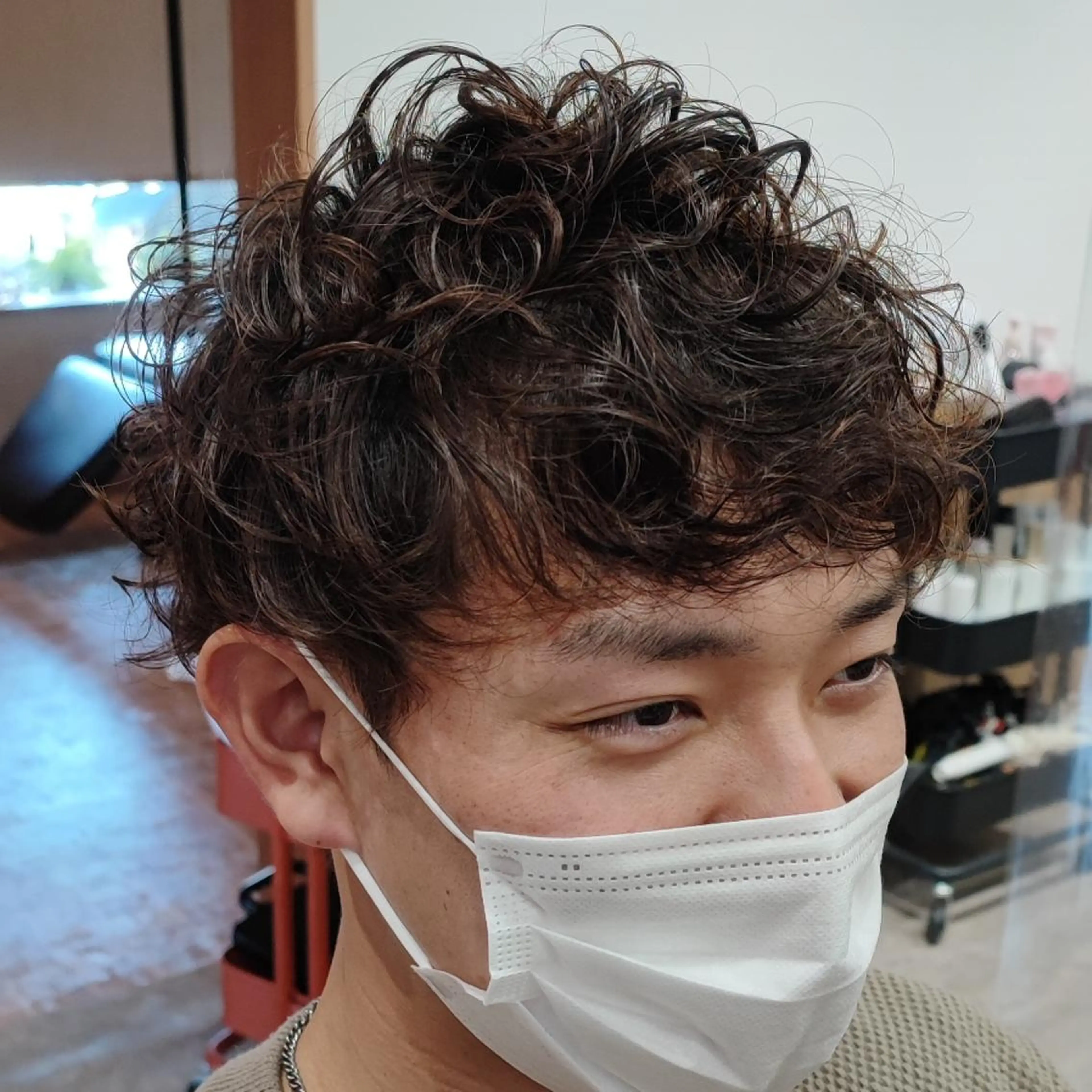メンズ パーマ 藤田 大輔のヘアスタイル