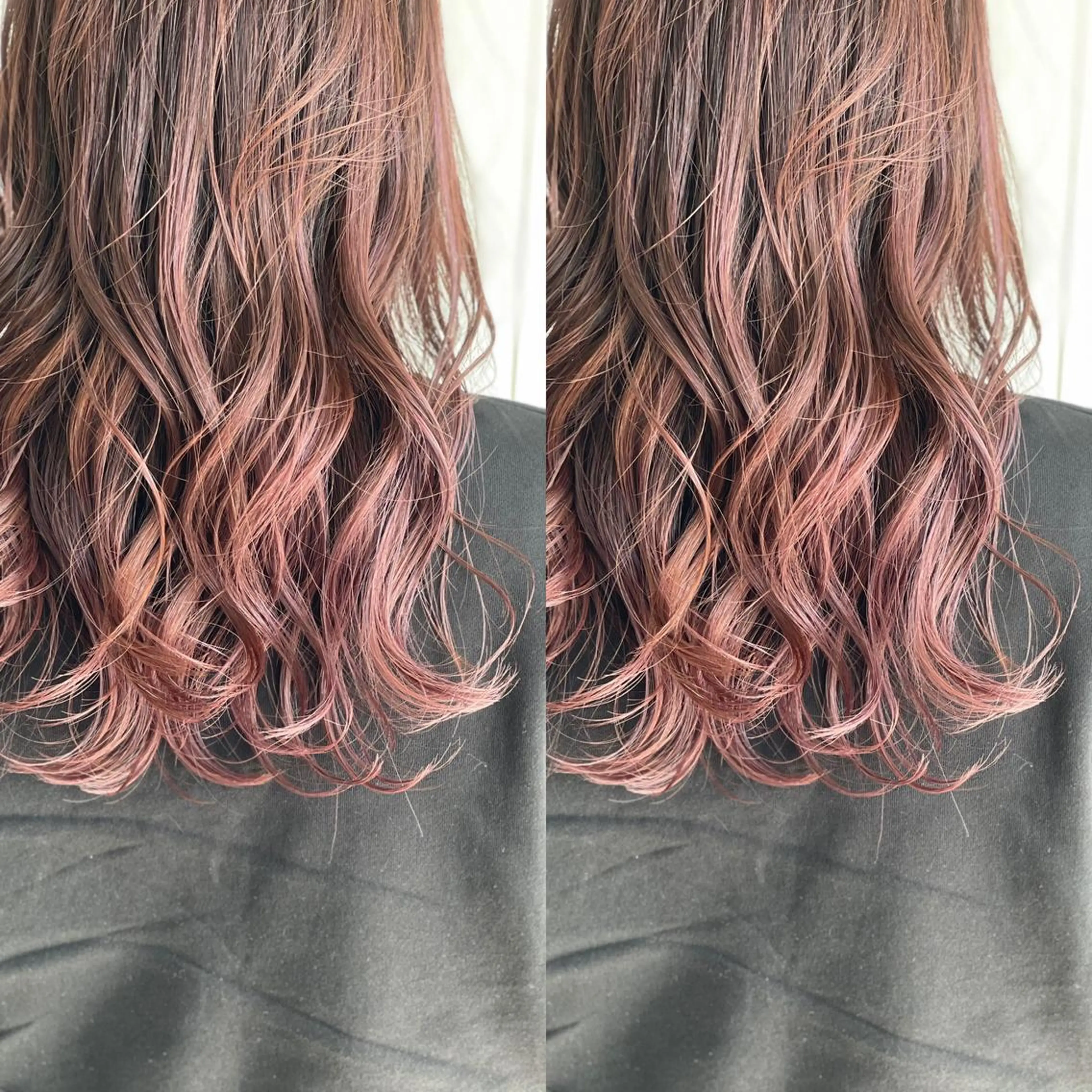 ロング カラー ピンクカラー Snaly カラー特化ページのヘアスタイル