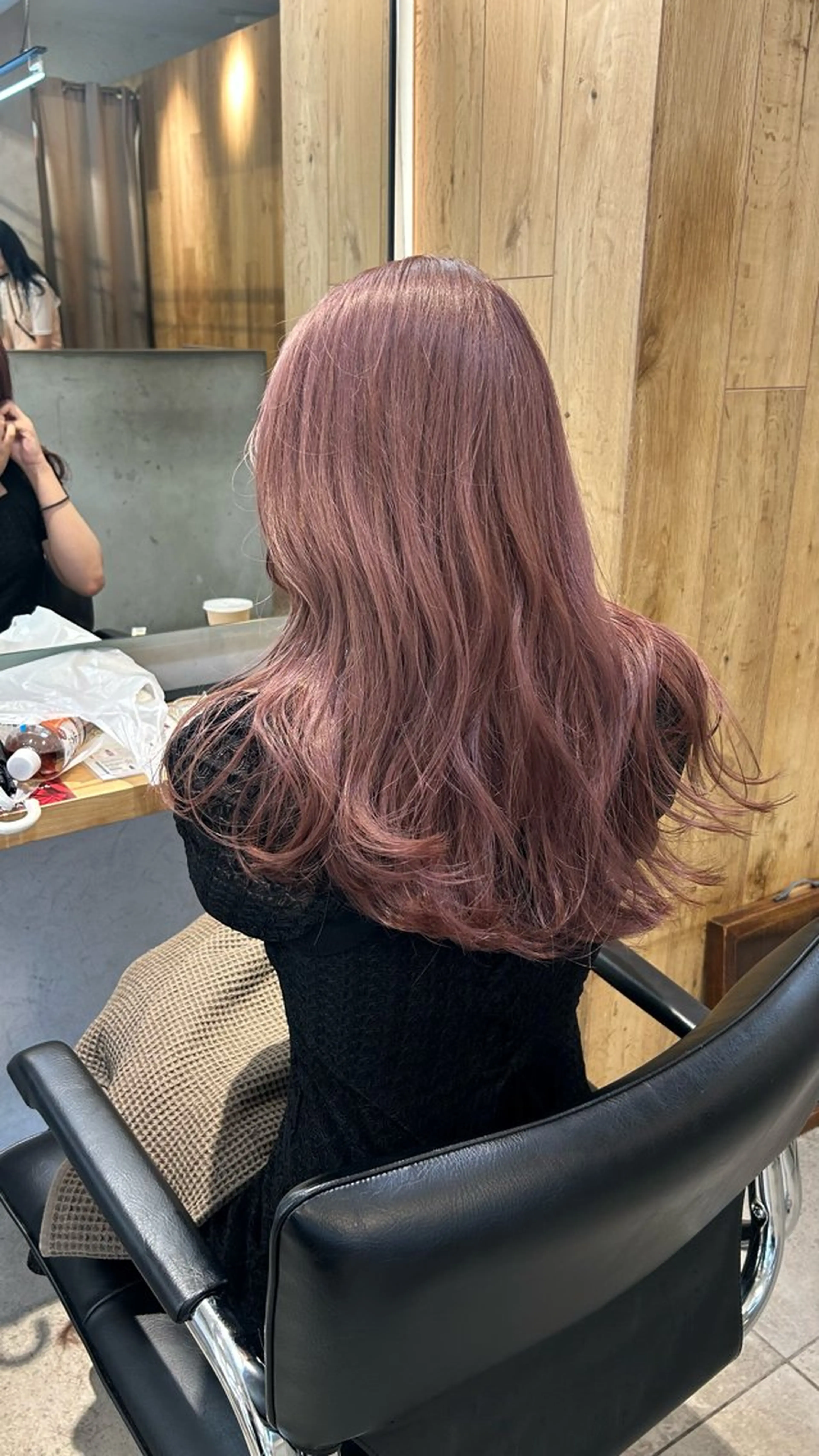 セミロング カラー カット ヘアカラー トリートメント じゅわっと暖色カラー 🍊Moemiのヘアスタイル