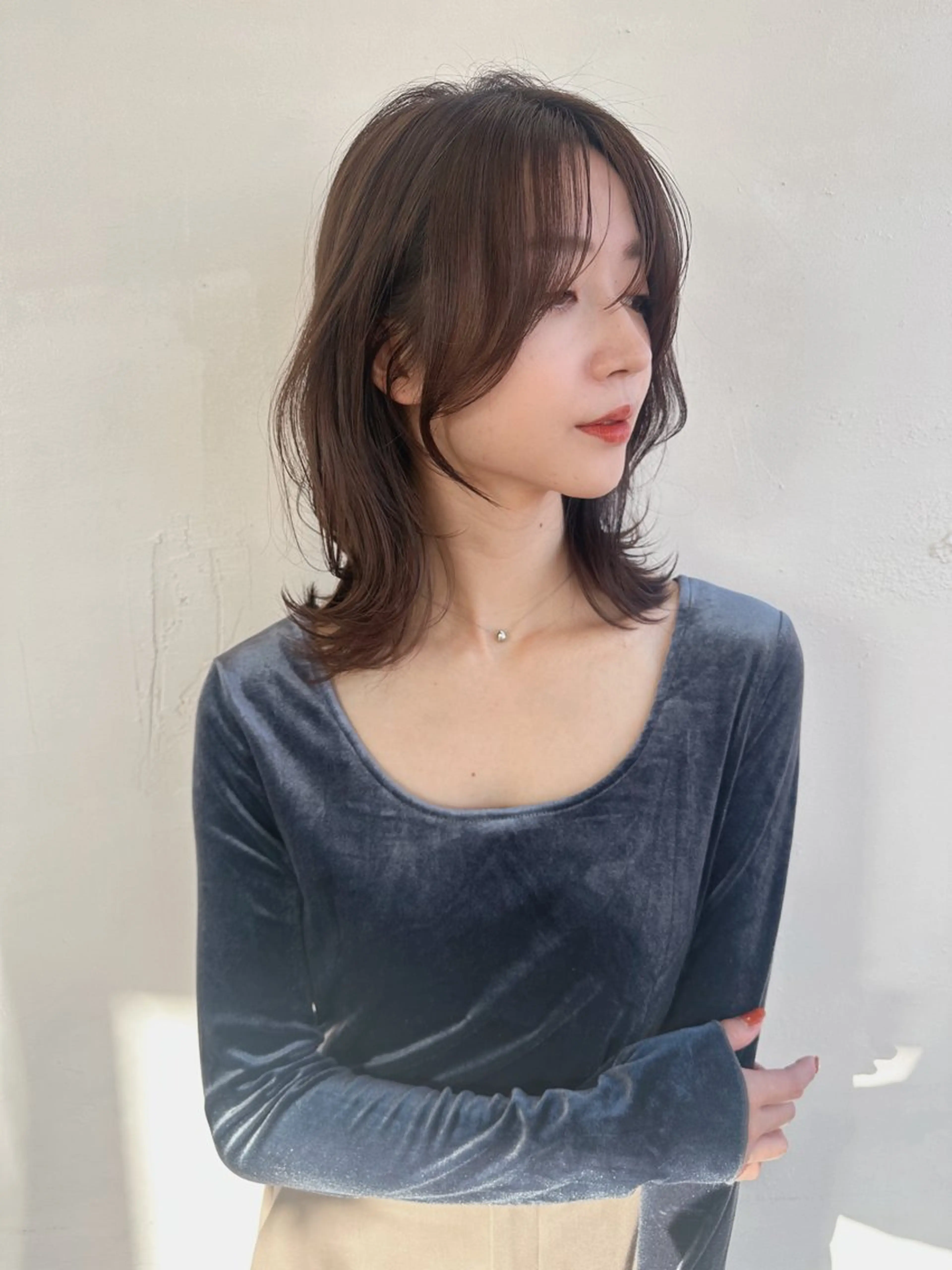 ミディアム 鎌倉 彩のヘアスタイル