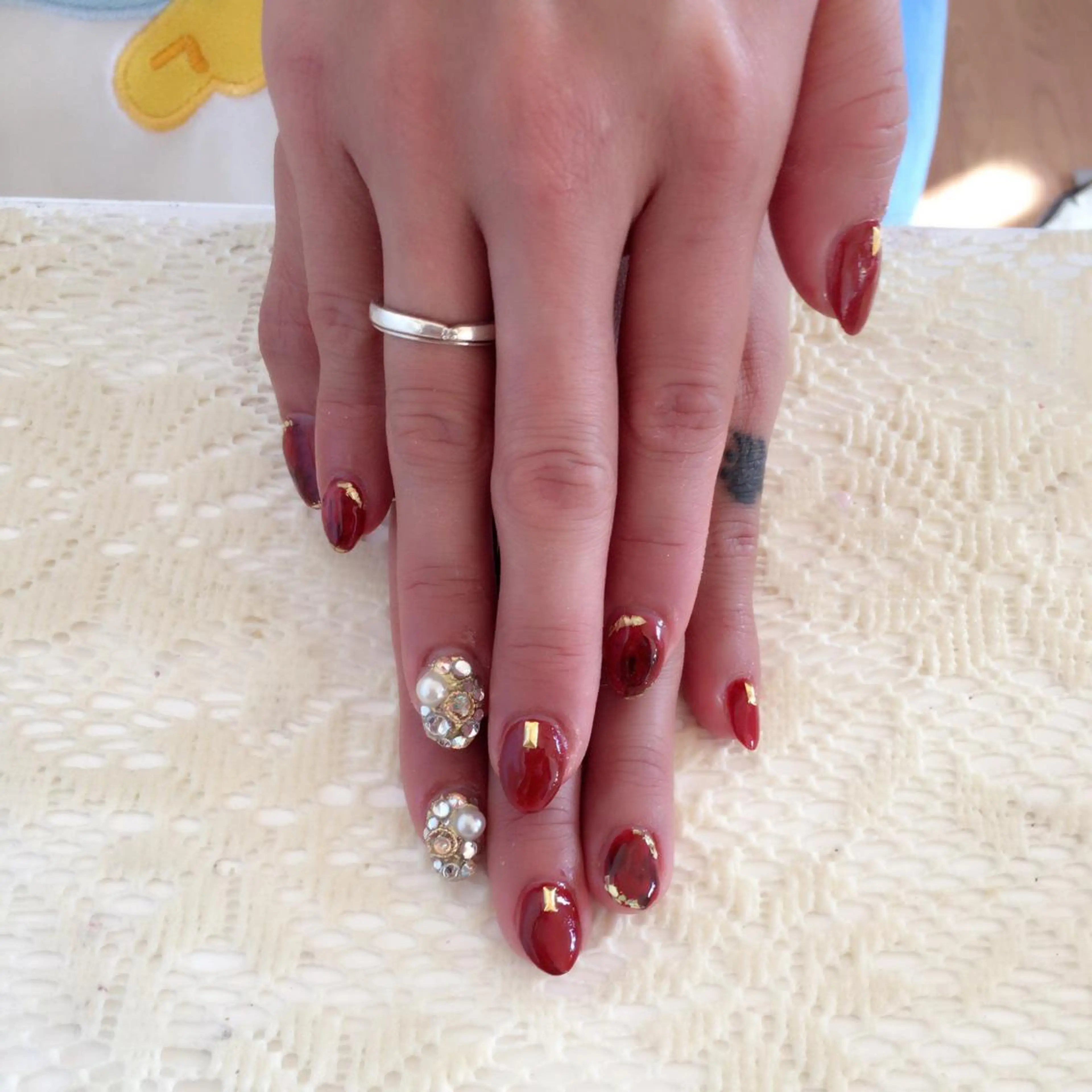 ネイル 長さ出し 藤 あやのネイルデザイン