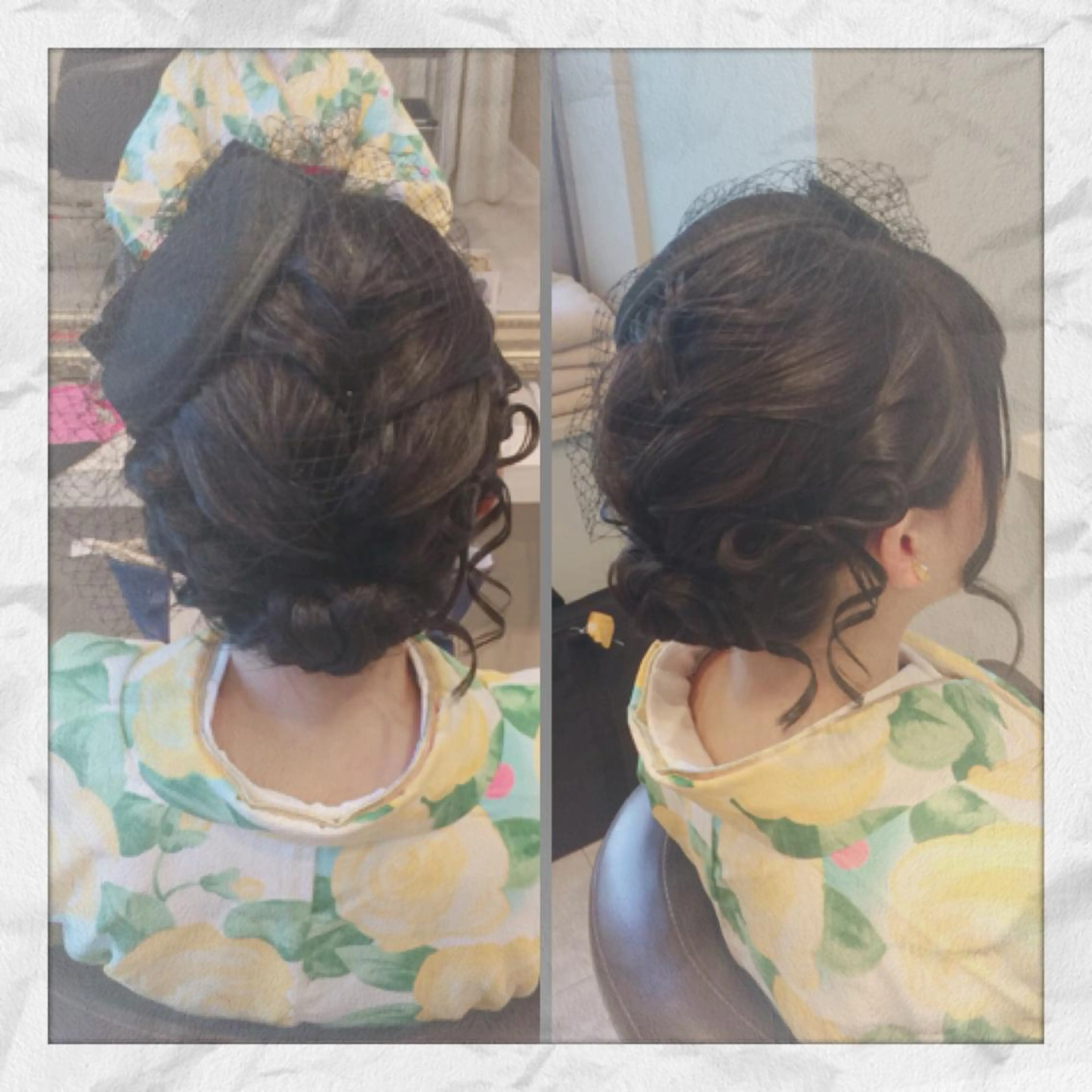 セミロング ヘアアレンジ 卒業式のヘアスタイル ヘアセット ヘアセット/着付け 𓇼 松本 夏美𓇼のヘアスタイル