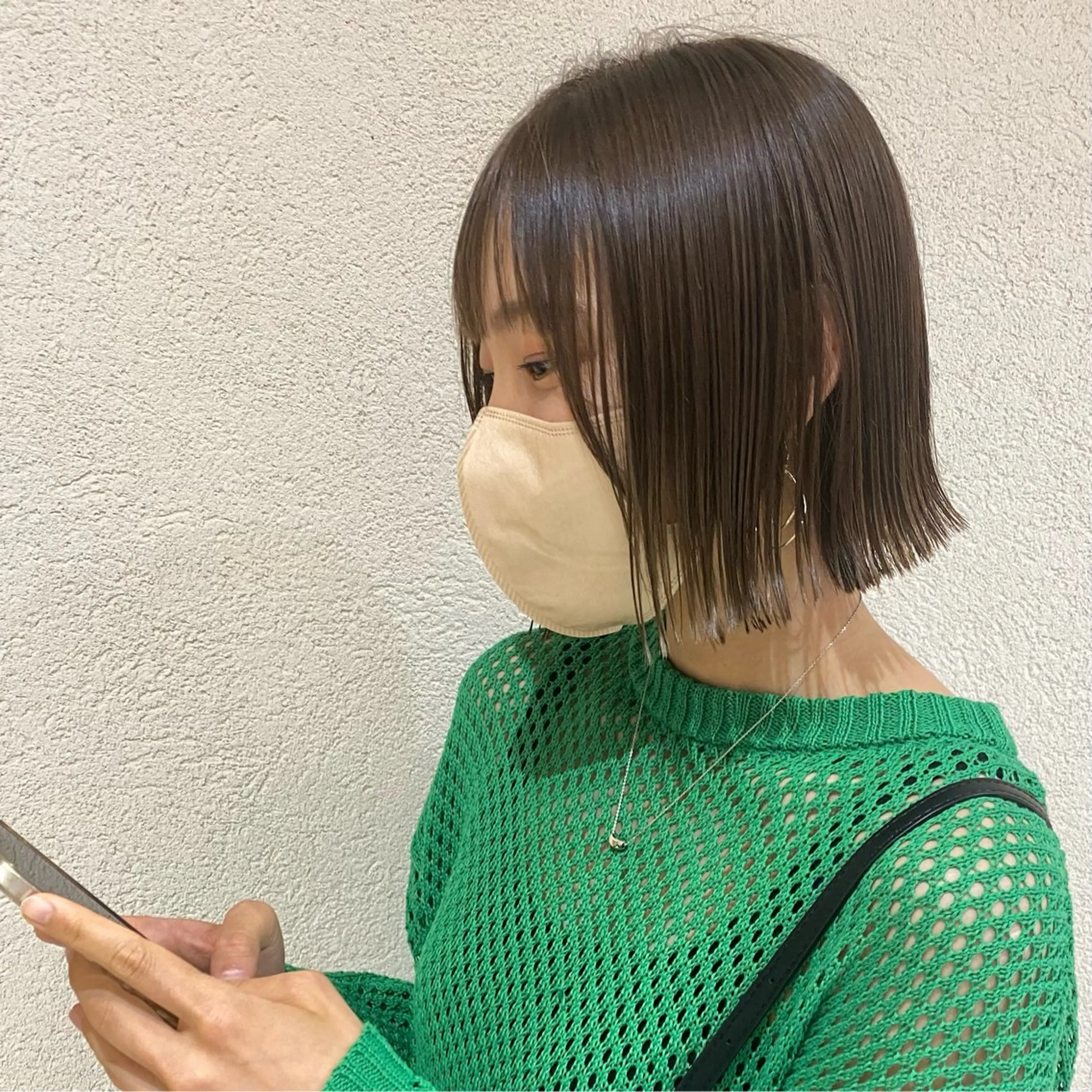 ミディアム カラー 💎寒色特化💎 透明感カラーみきのヘアスタイル