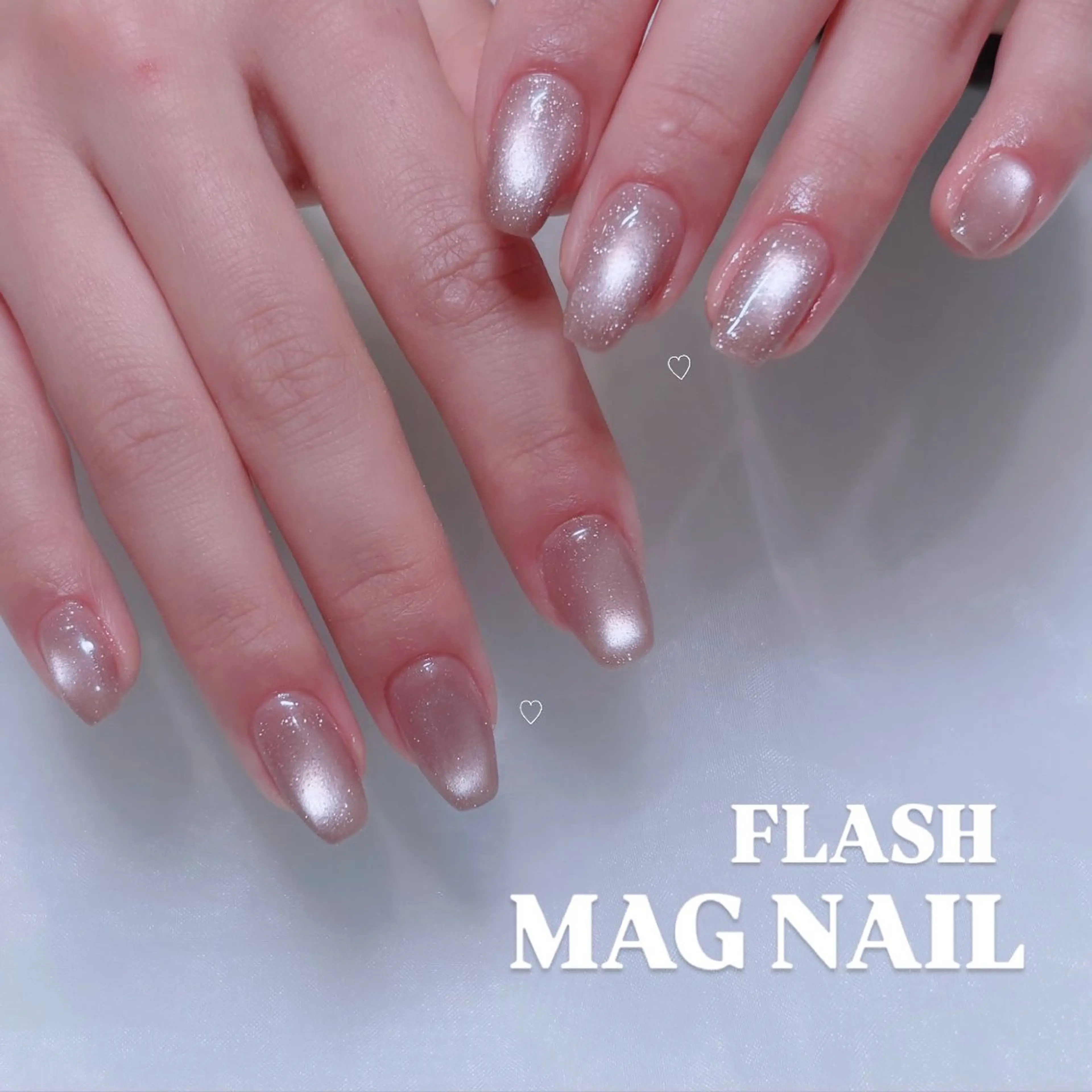 ネイル フラッシュネイル フラッシュマグ マグネットネイル ワンカラーネイル ハンドネイル 🩷Hiyori 🩷のネイルデザイン