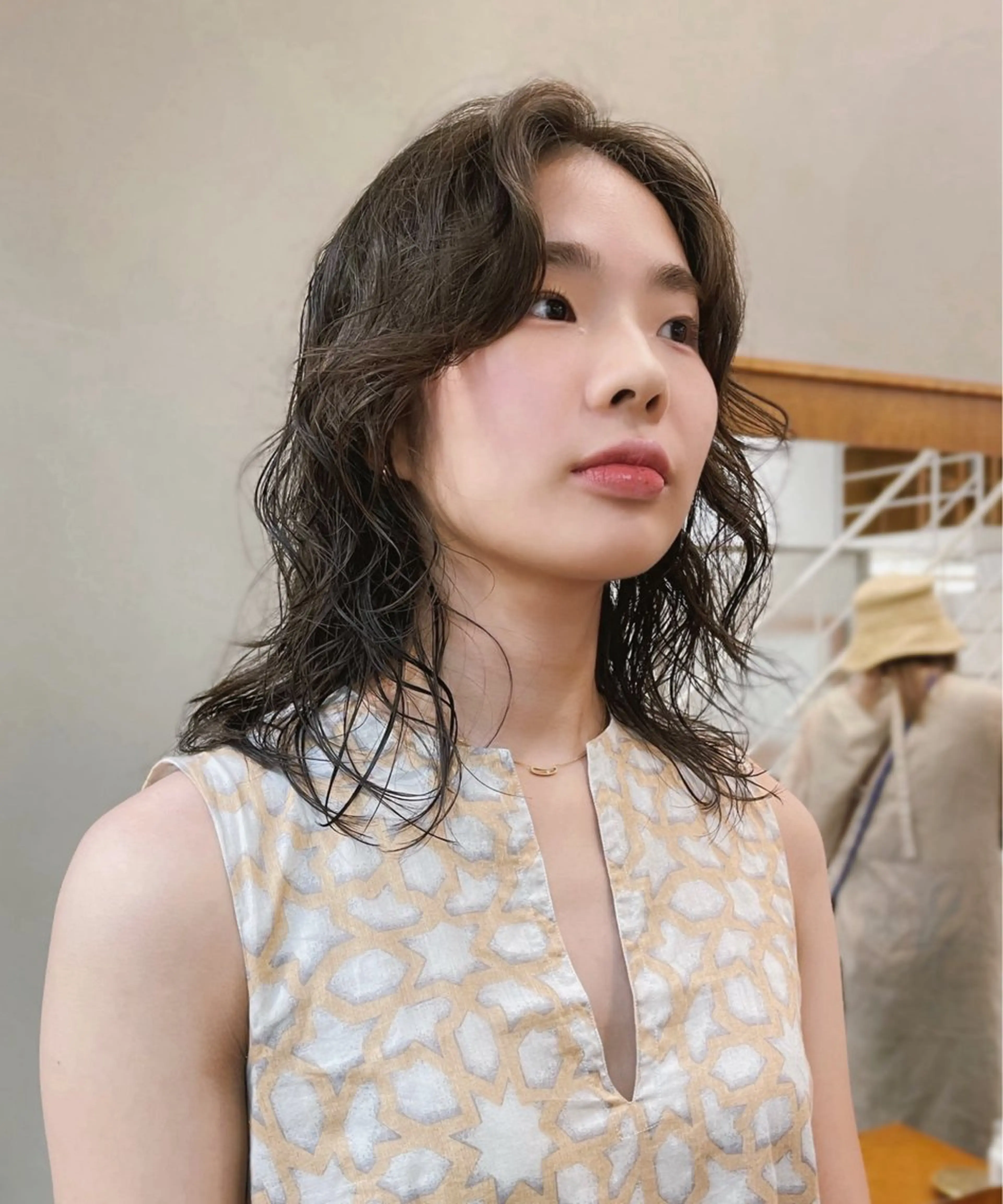 ミディアム パーマ tete nico所属・似合わせ/ヘアカラー nanami🌸のヘアスタイル