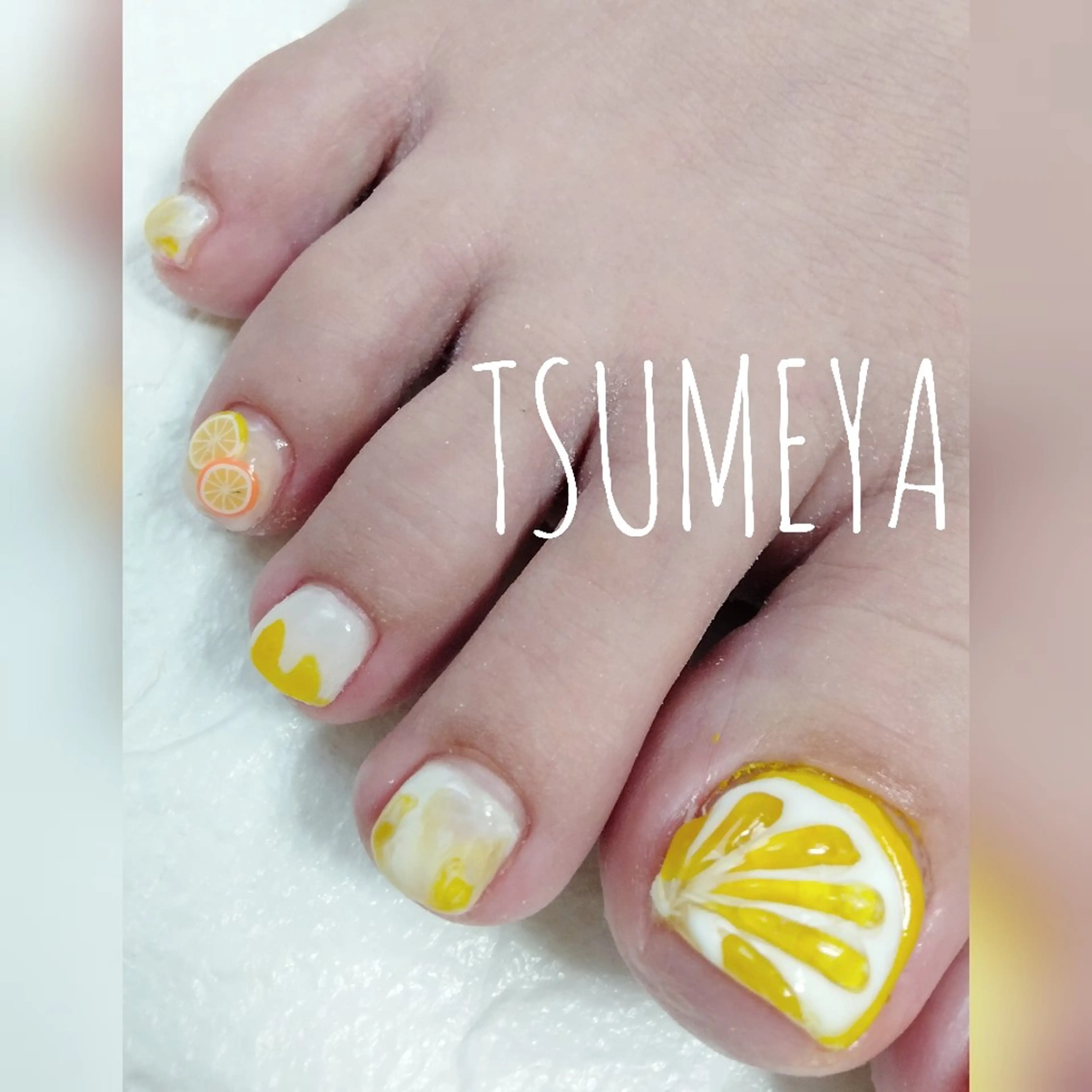 ネイル フットネイル ぷっくりネイル フットネイル _TSUMEYA _のネイルデザイン